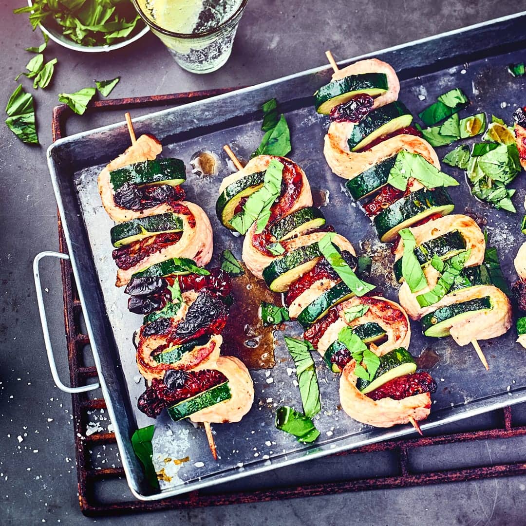 Mediterrane Grillspieße