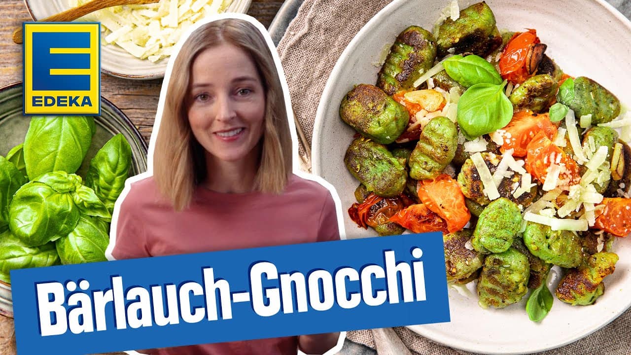 Bärlauch Gnocchi YouTube Platzhalterbild für ein Video mit dem Titel 'Bärlauch Gnocchi'.