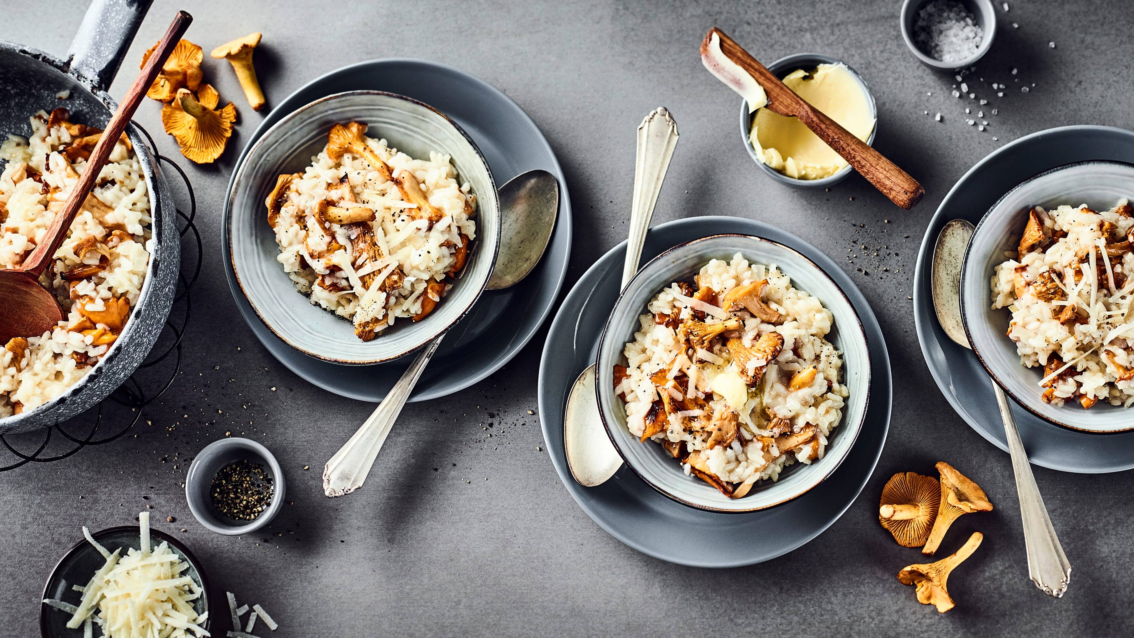 Risotto mit Pfifferlingen Risotto mit Pfifferlingen