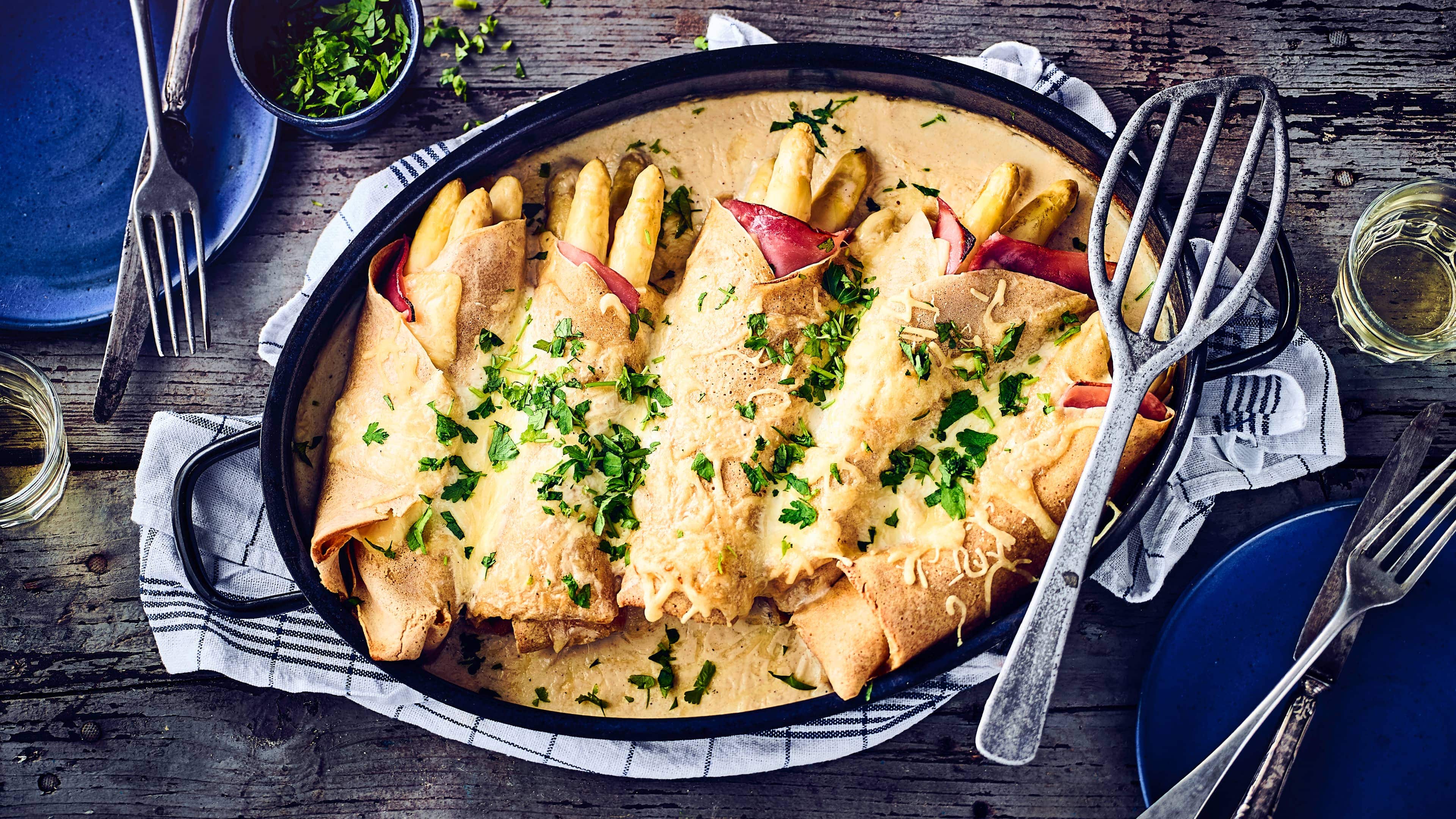 Spargelpfannkuchen Spargelpfannkuchen