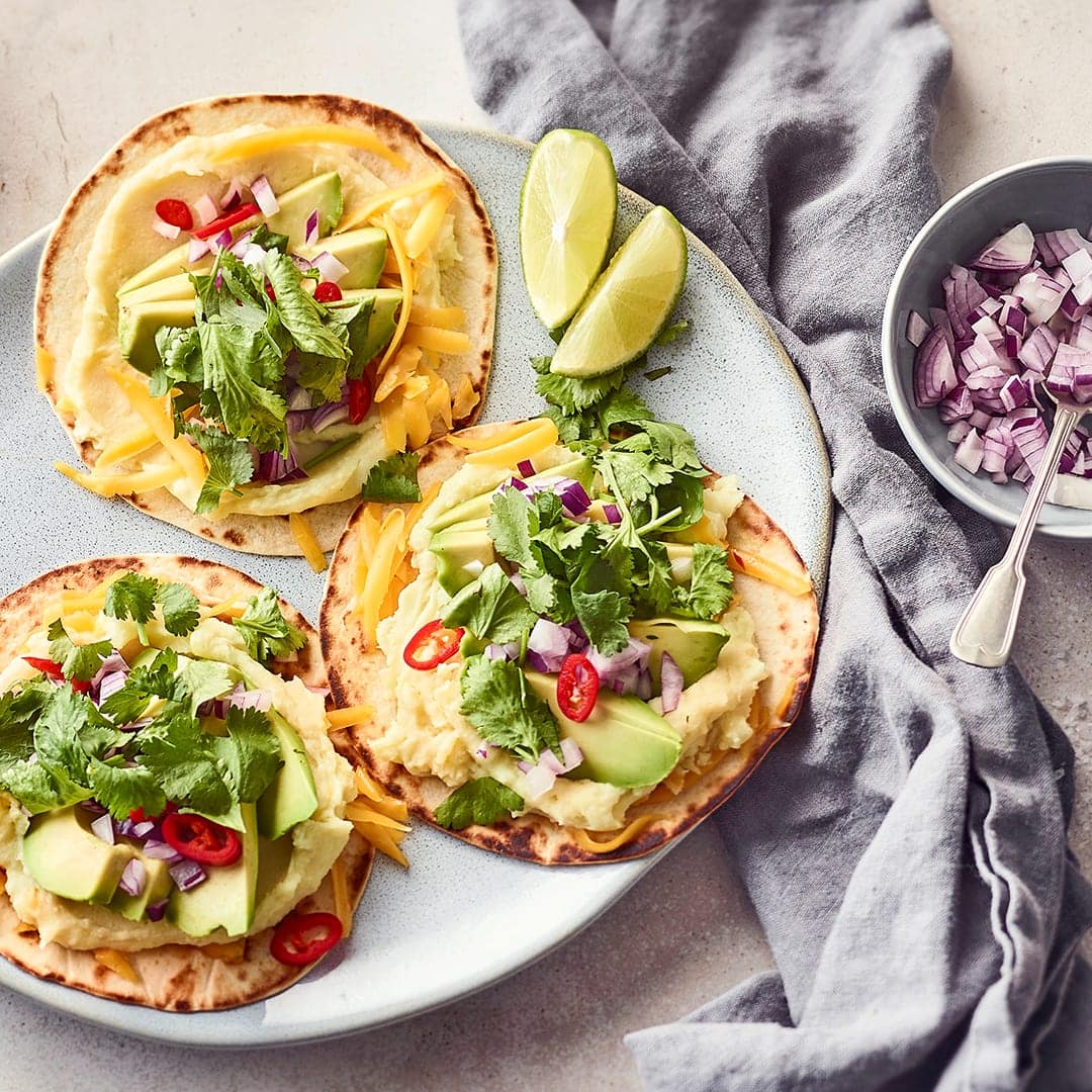 Kartoffelpüree-Tacos
