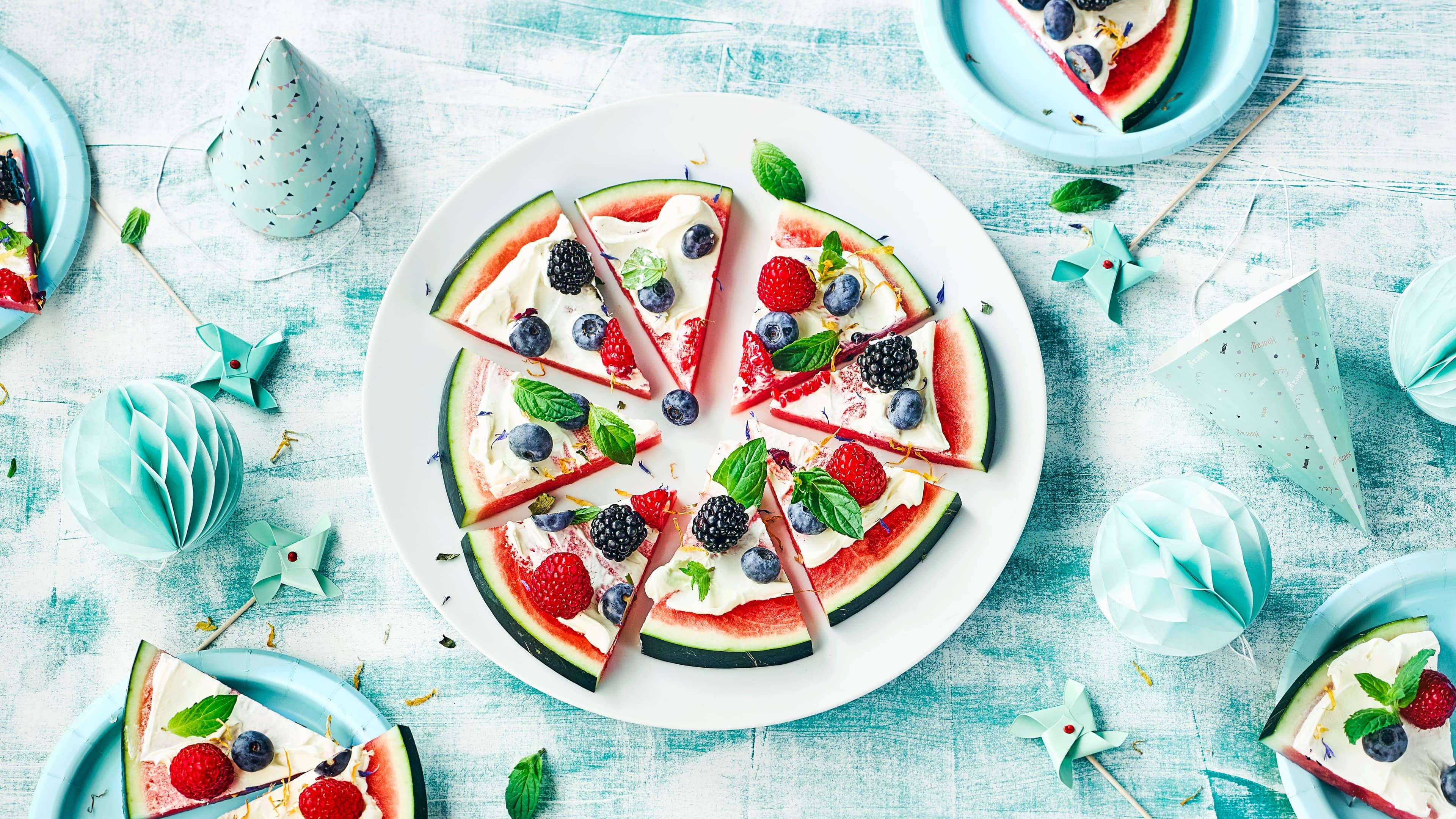 Wassermelonenpizza Wassermelonenpizza