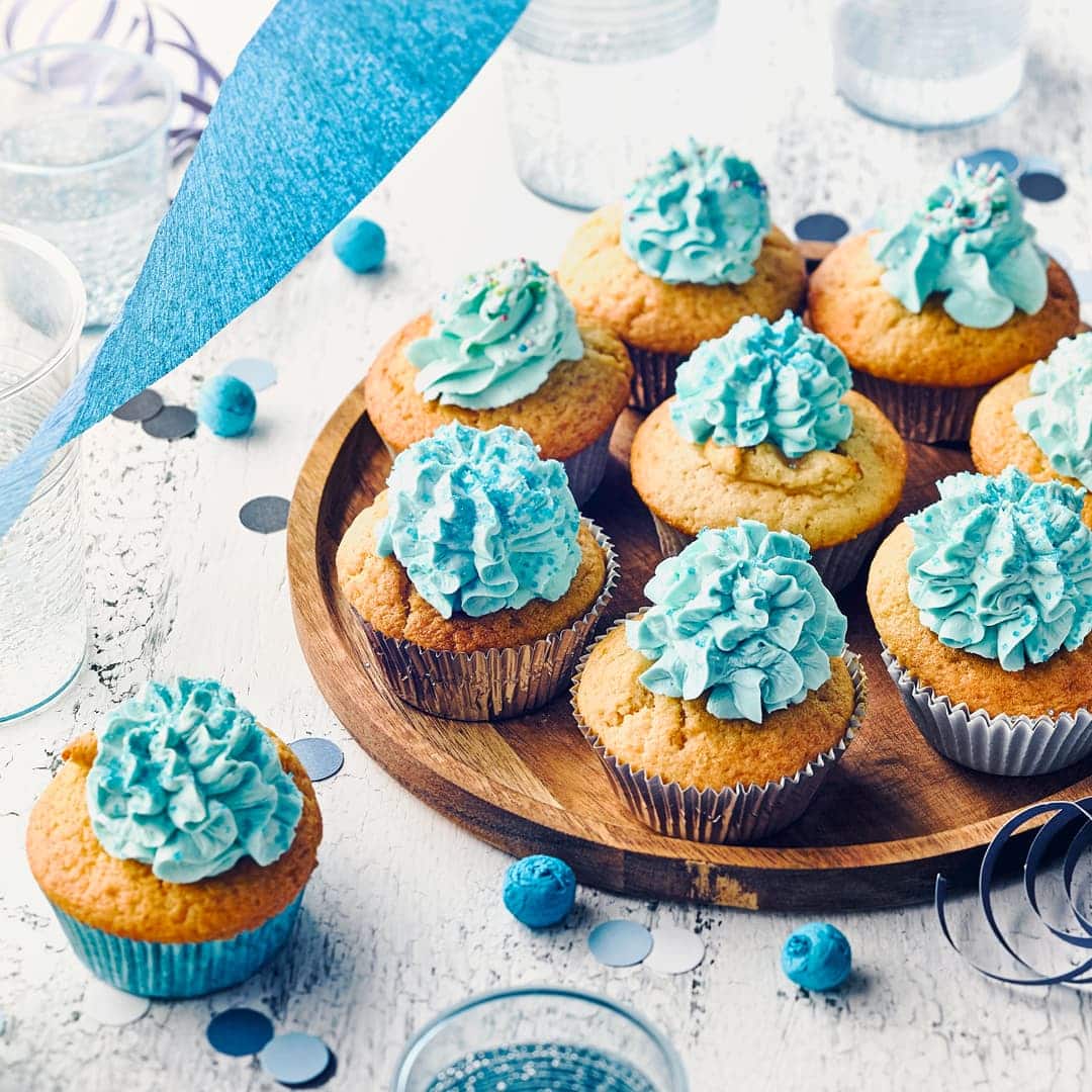Bunte Vanille Cupcakes