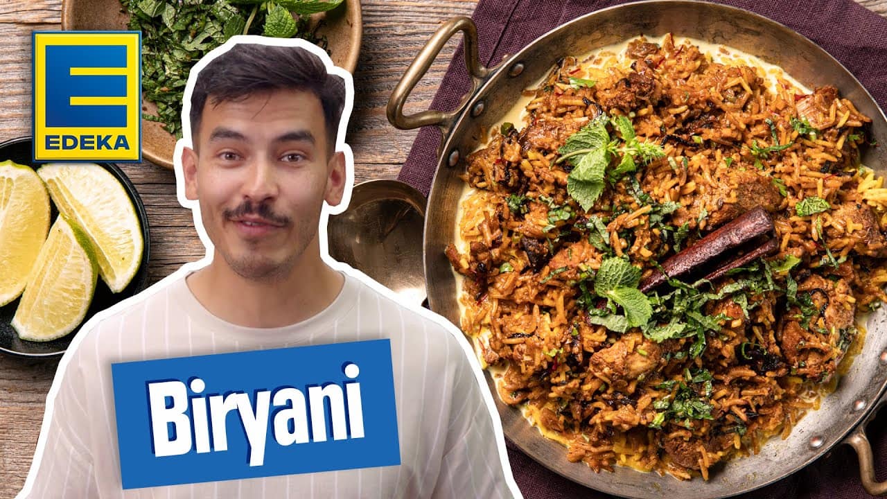 Biryani YouTube Platzhalterbild für ein Video mit dem Titel 'Biryani'.