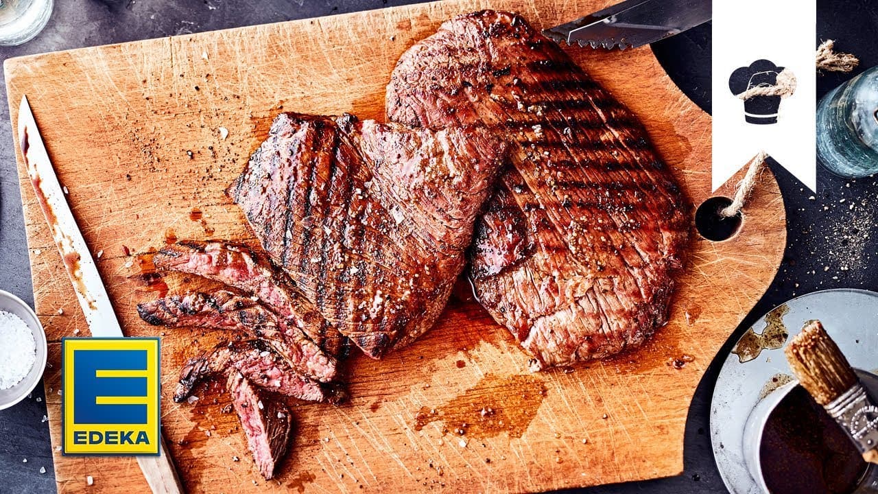 Flank Steak mit Gin-Marinade YouTube Platzhalterbild für ein Video mit dem Titel 'Flank Steak mit Gin-Marinade'.