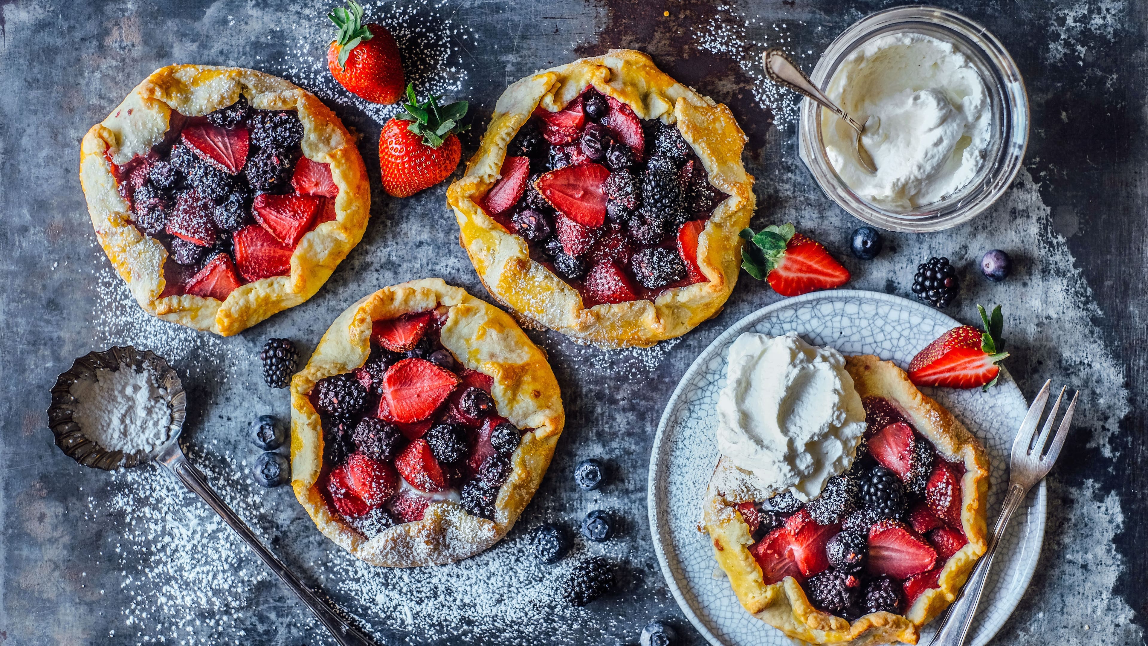 Mini Beeren Galettes Mini Beeren Galettes