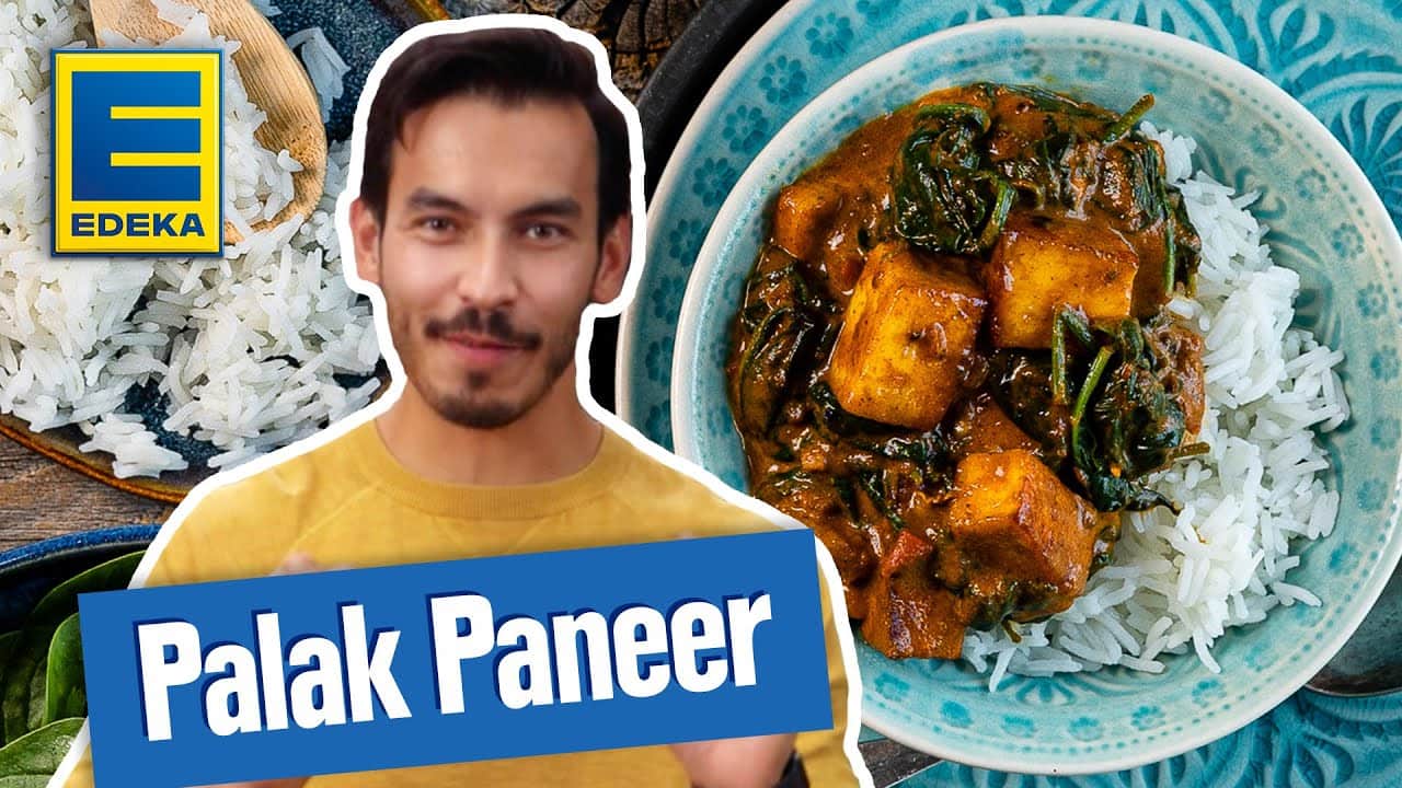 Palak Paneer YouTube Platzhalterbild für ein Video mit dem Titel ' Palak Paneer'.