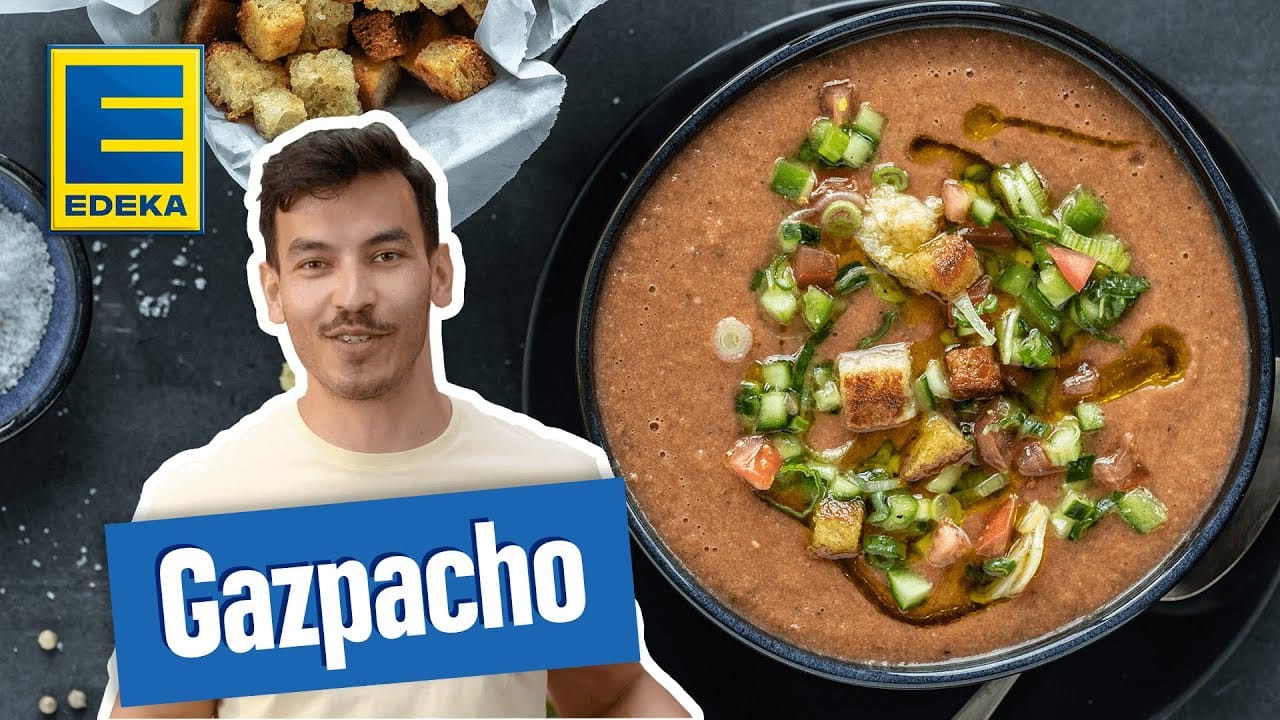 Gazpacho Suppe YouTube Platzhalterbild für ein Video mit dem Titel 'Gazpacho Suppe '.