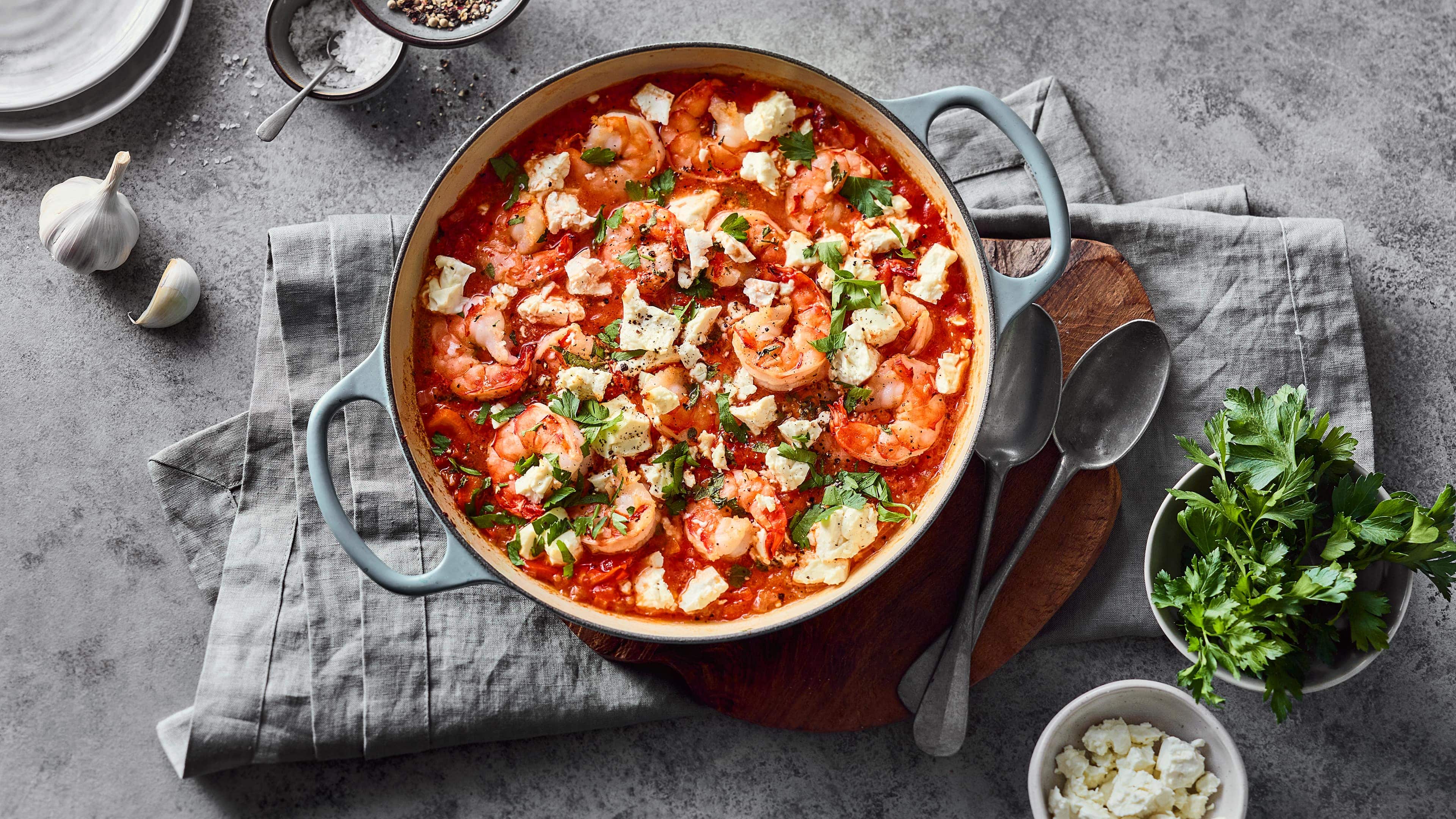 Shrimps Saganaki Shrimps Saganaki