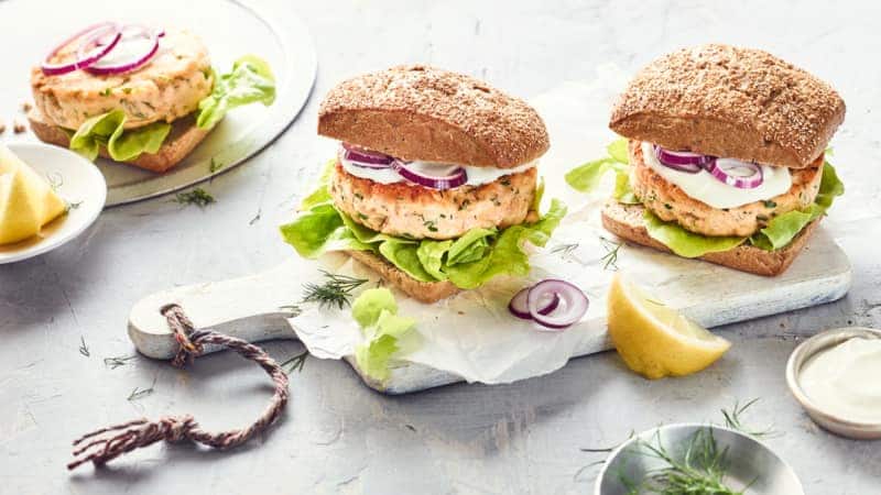 Lachs-Burger Lachs-Burger