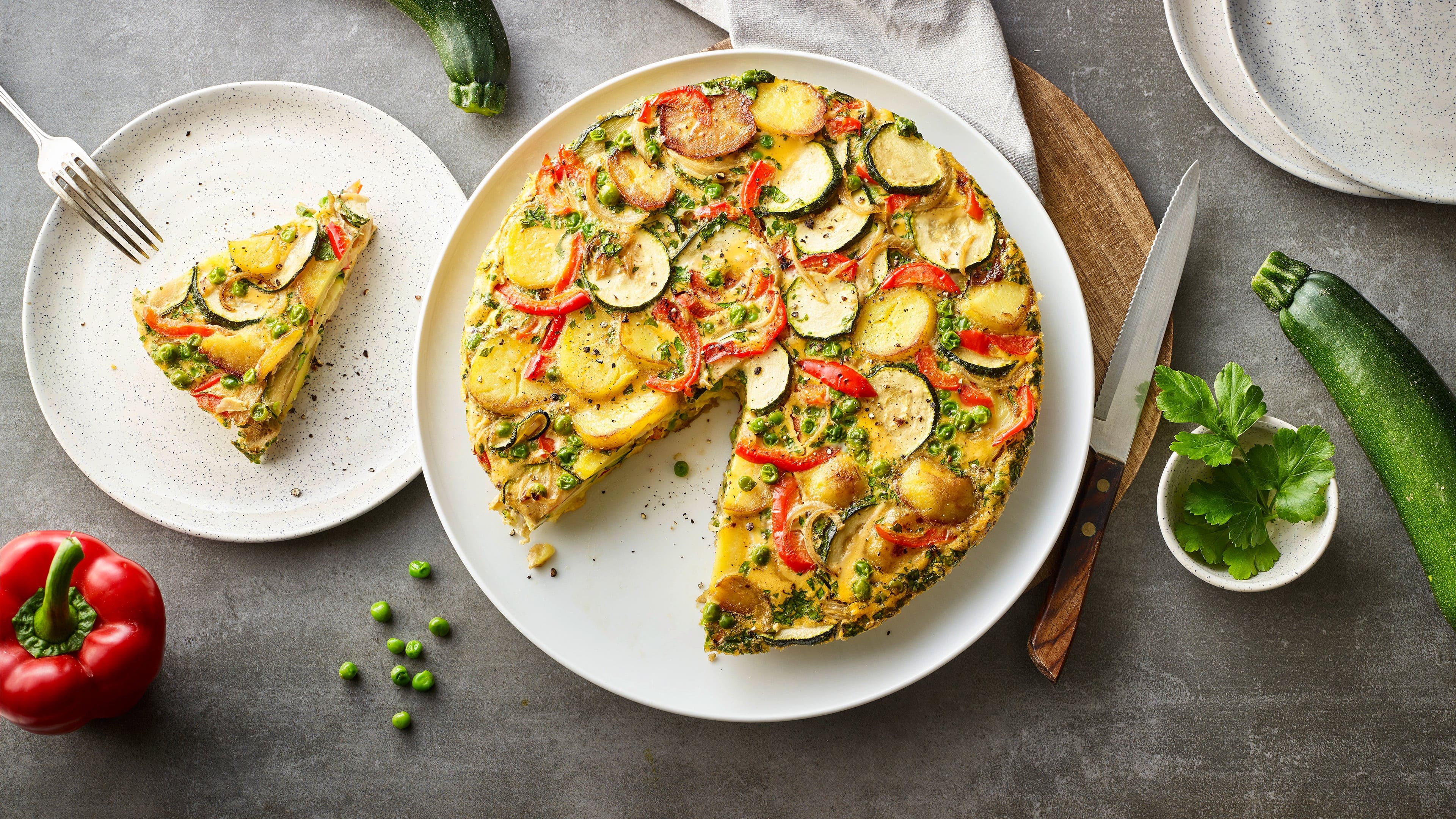 Spanische Tortilla mit Gemüse Spanische Tortilla mit Gemüse