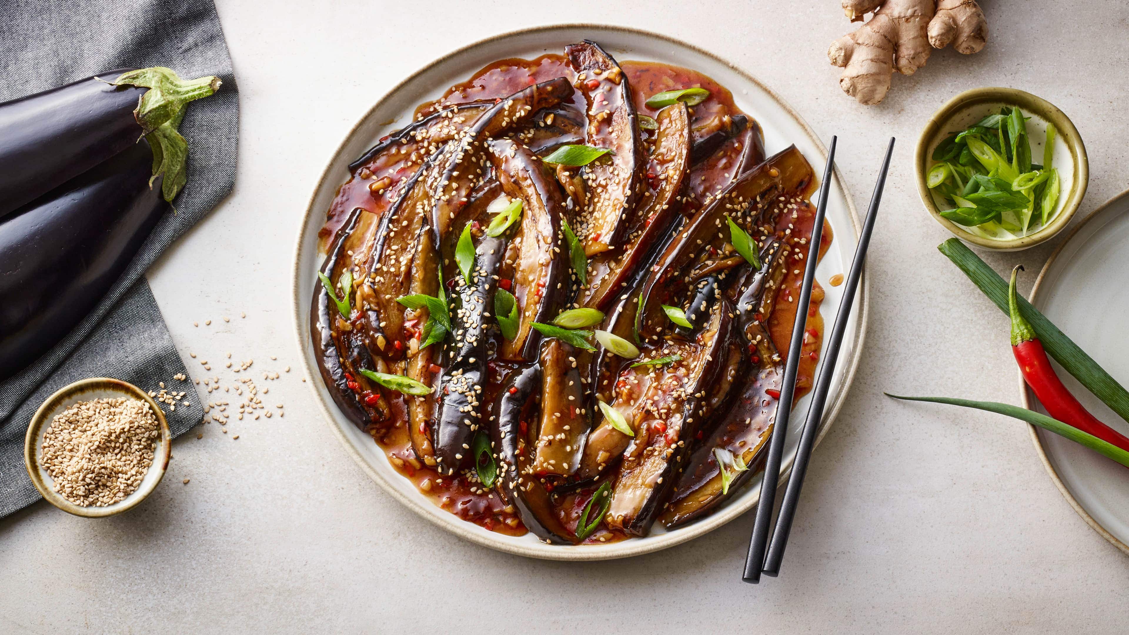 Chinesische Auberginen Chinesische Auberginen