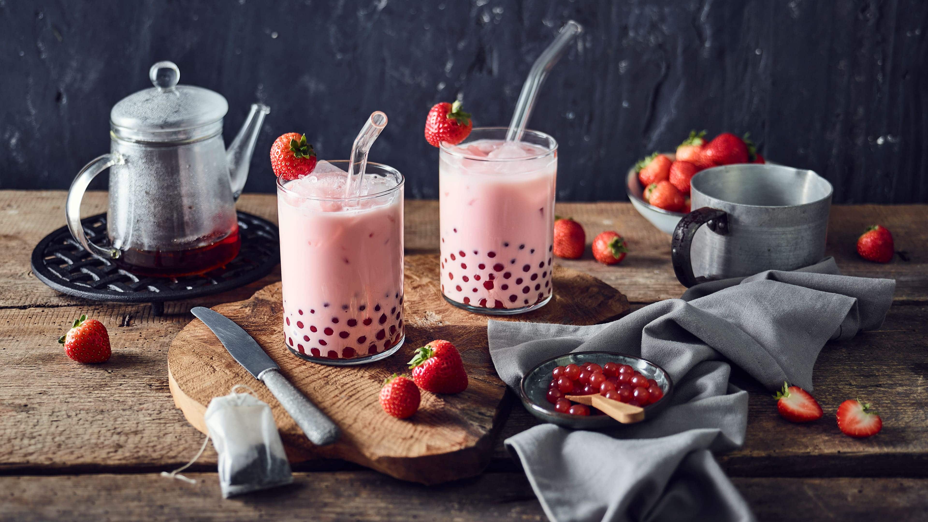 Bubble Tea Erdbeer Bubble Tea Erdbeer