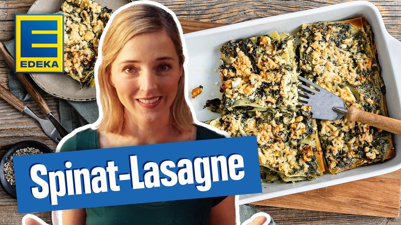 Spinat-Lasagne YouTube Platzhalterbild für ein Video mit dem Titel 'Spinat-Lasagne'.