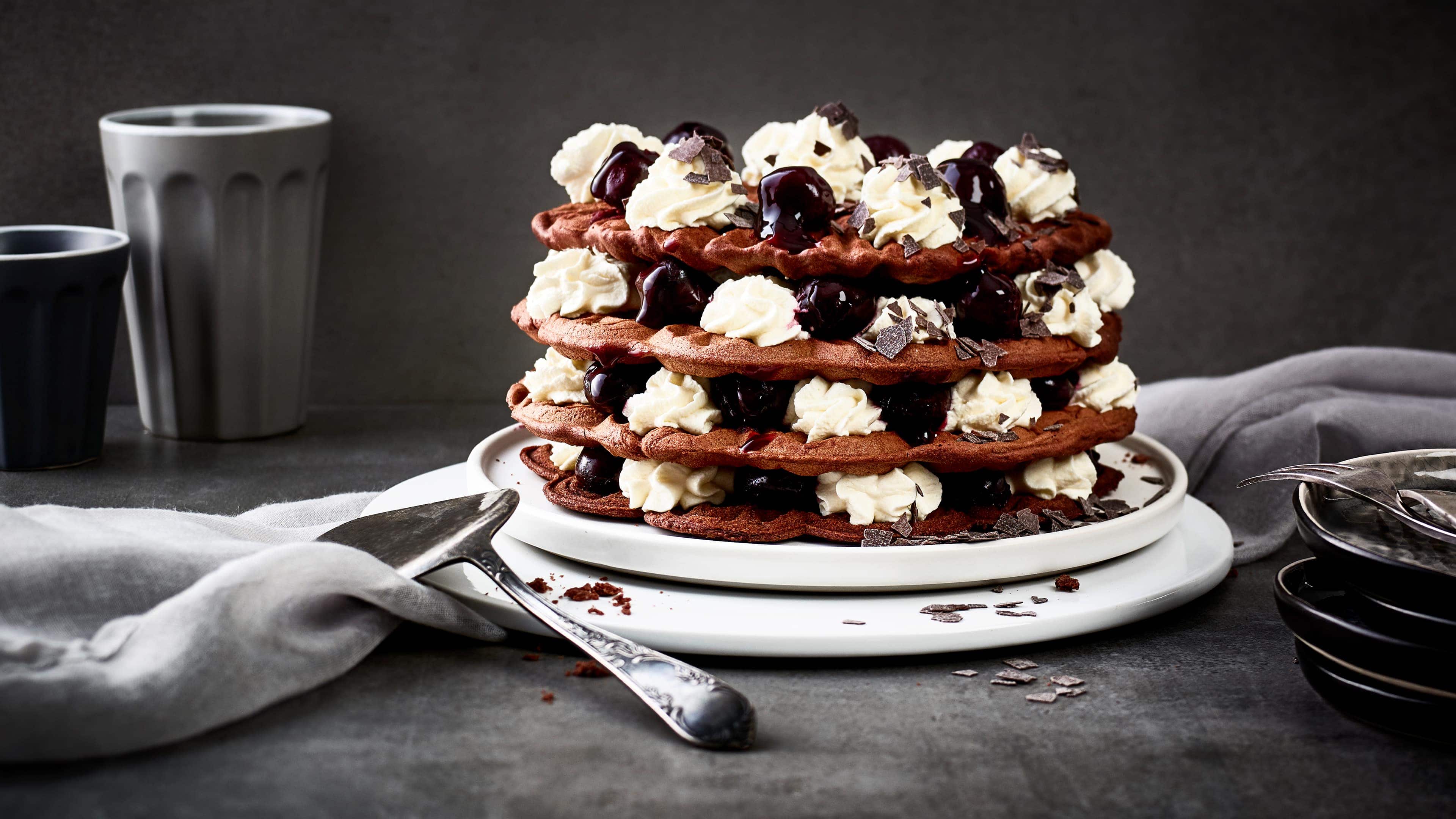 Schwarzwälder Waffeltorte Schwarzwälder Waffeltorte