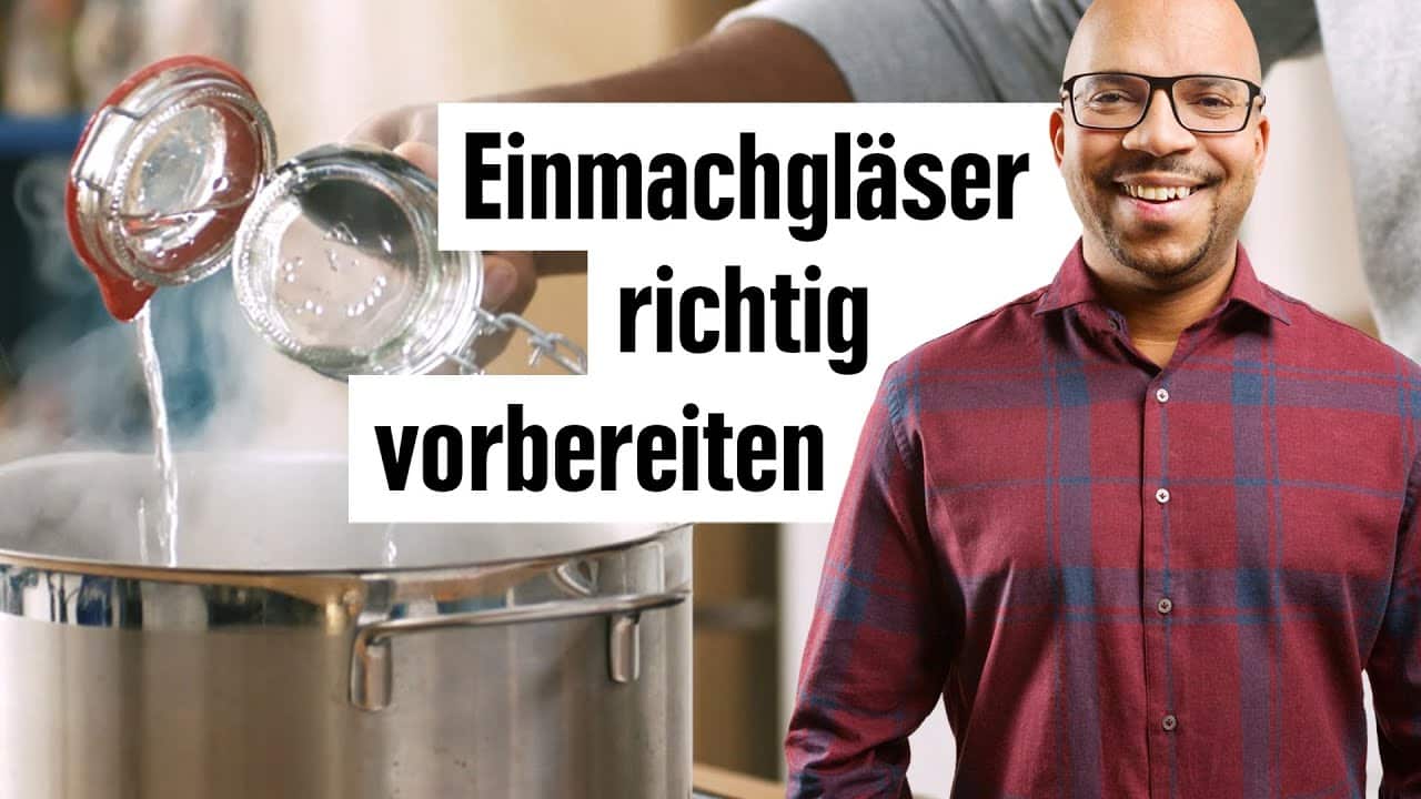 YouTube Platzhalterbild für ein Video mit dem Titel 'Einmachgläser sterilisieren'.