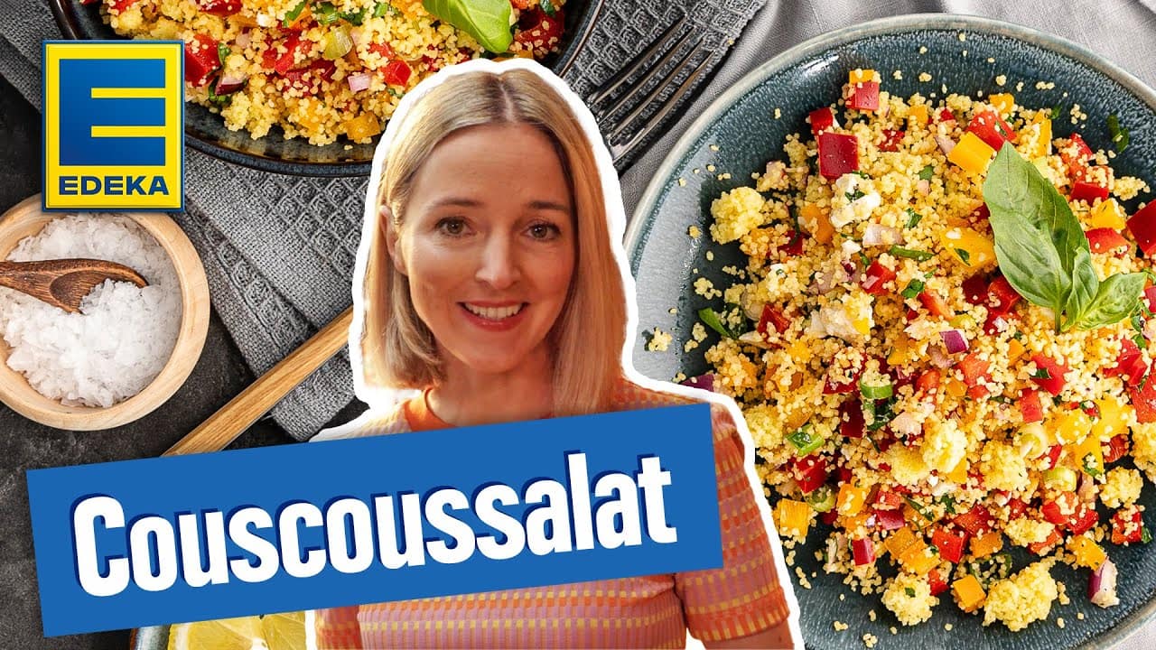 Couscous-Salat YouTube Platzhalterbild für ein Video mit dem Titel 'Couscous-Salat'.