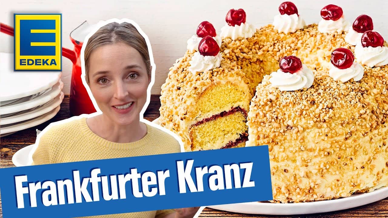 Frankfurter Kranz Rezept YouTube Platzhalterbild für ein Video mit dem Titel 'Frankfurter Kranz Rezept'.