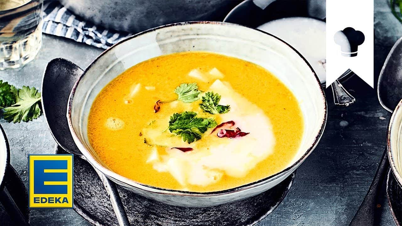 Karotten-Ingwer-Suppe Rezept YouTube Platzhalterbild für ein Video mit dem Titel 'Karotten-Ingwer-Suppe Rezept'.
