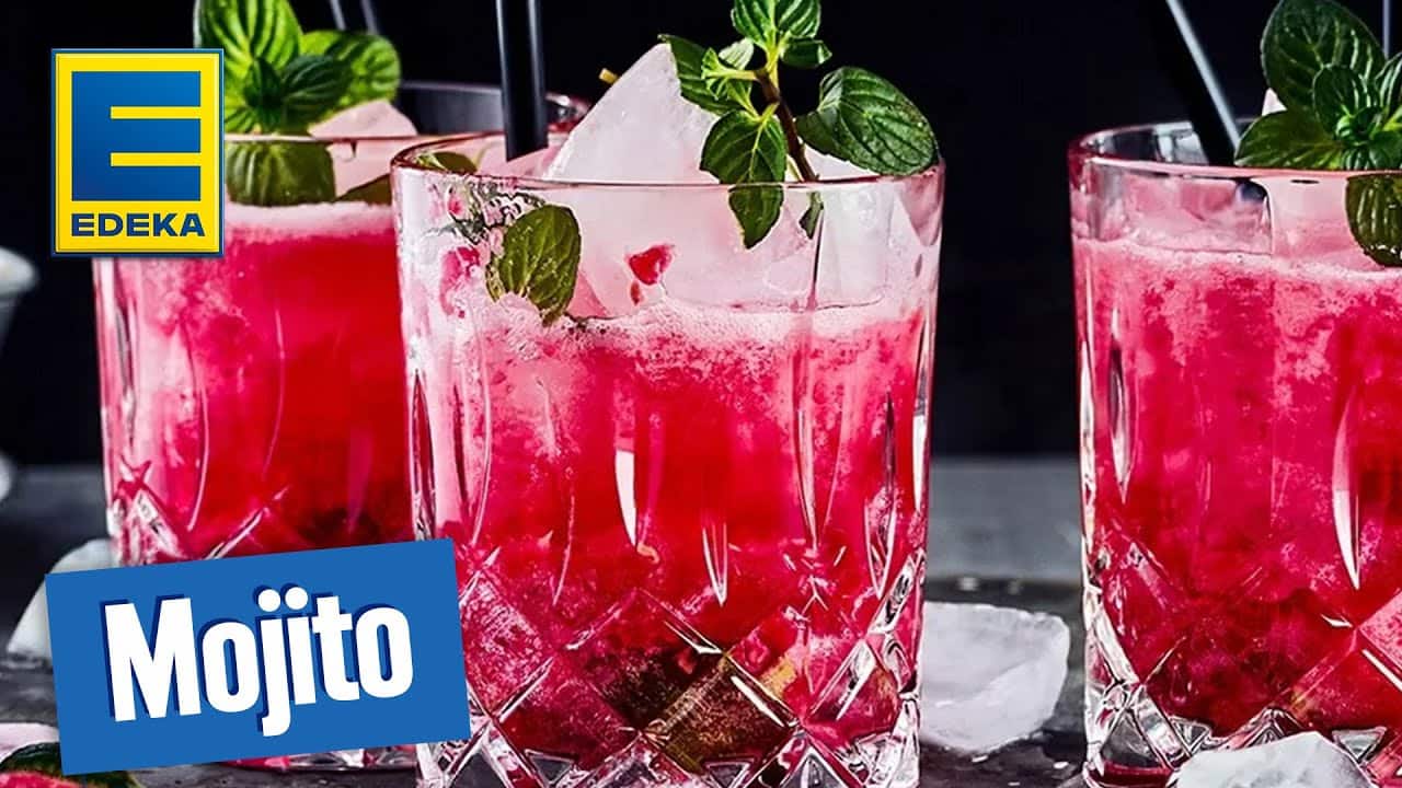 Mojito Rezept | Fruchtiger Cocktail mit Himbeeren, Minze und Rum | EDEKA YouTube Platzhalterbild für ein Video mit dem Titel 'Mojito Rezept | Fruchtiger Cocktail mit Himbeeren, Minze und Rum | EDEKA'.