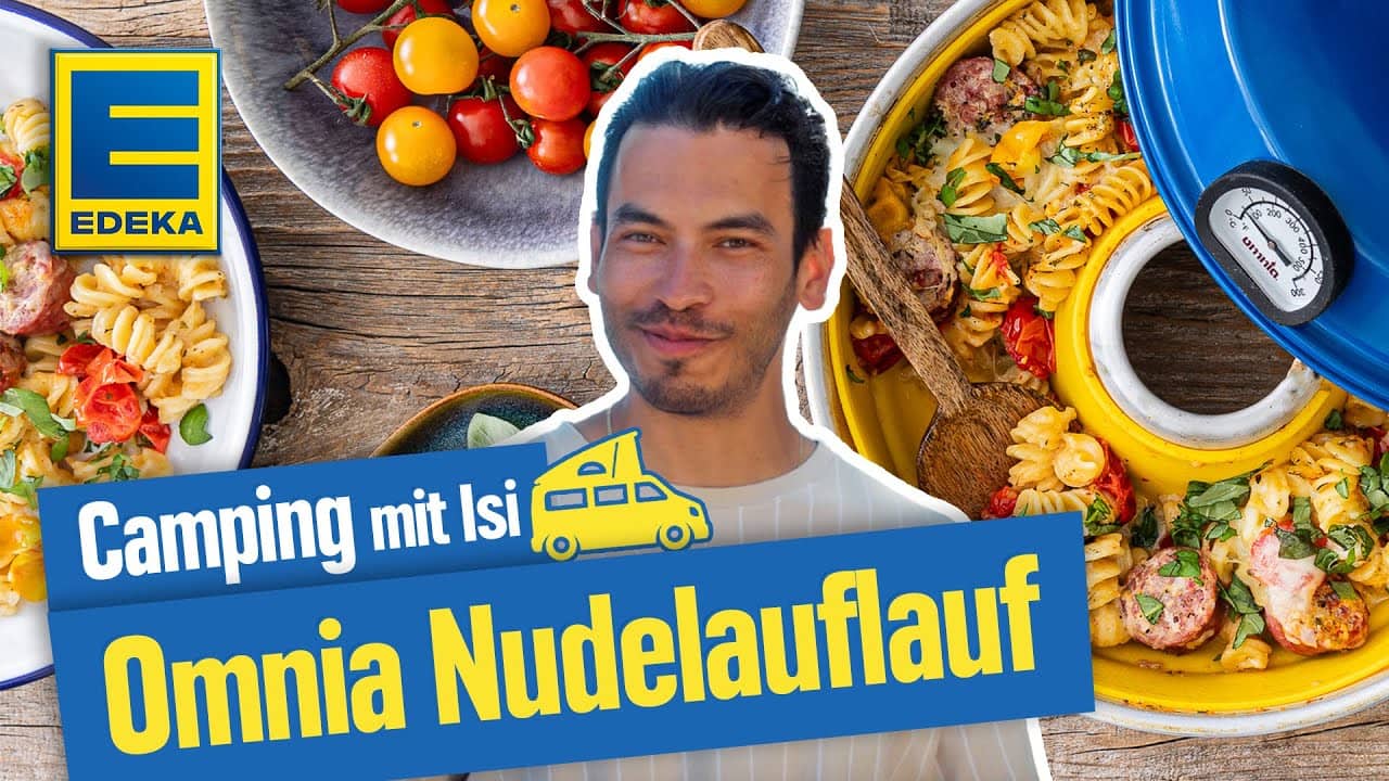 Omnia Nudelauflauf Rezept mit Salsiccia YouTube Platzhalterbild für ein Video mit dem Titel 'Omnia Nudelauflauf Rezept mit Salsiccia'.