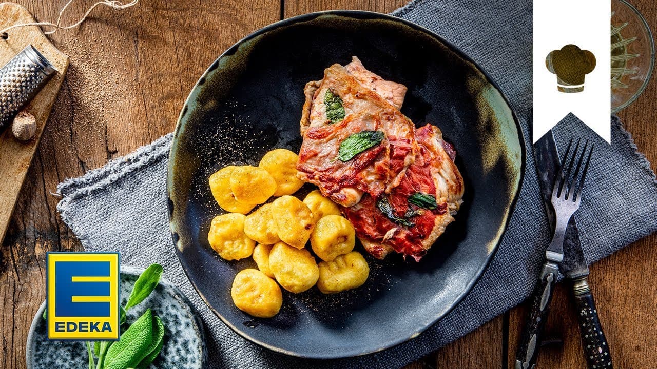 Saltimbocca Rezept YouTube Platzhalterbild für ein Video mit dem Titel 'Saltimbocca Rezept'.