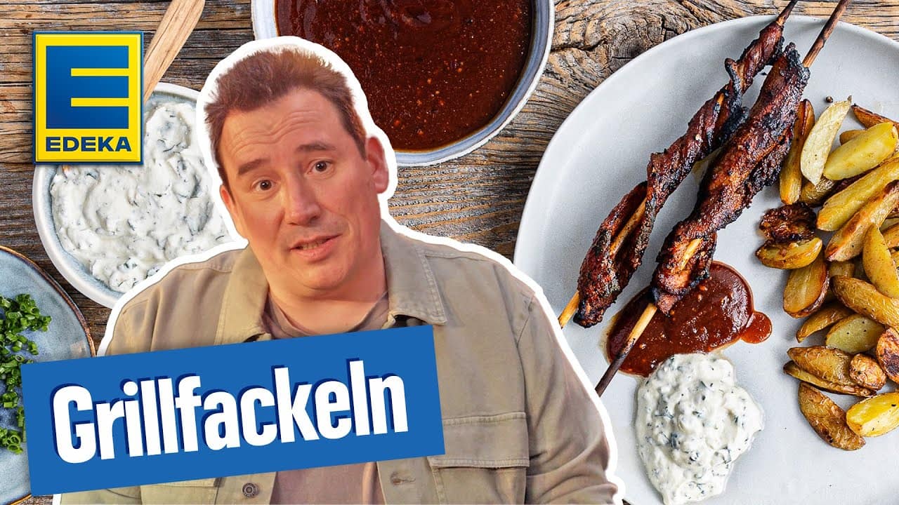 Grillfackeln Rezept YouTube Platzhalterbild für ein Video mit dem Titel 'Grillfackeln Rezept'.