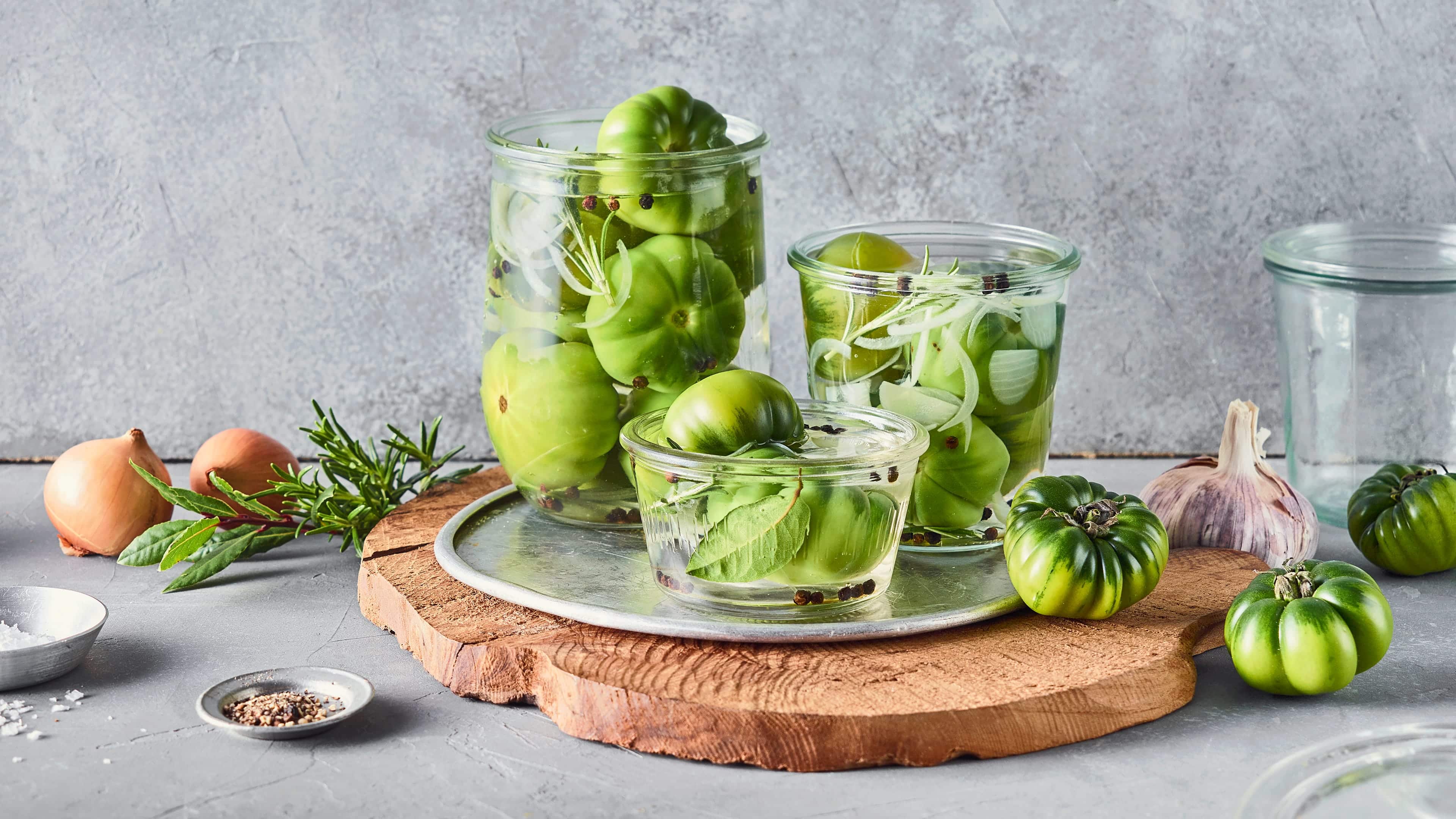 Grüne Tomaten einlegen Grüne Tomaten einlegen