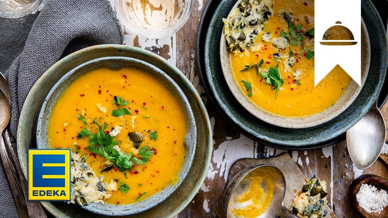 Kürbissuppe YouTube Platzhalterbild für ein Video mit dem Titel 'Kürbissuppe'.