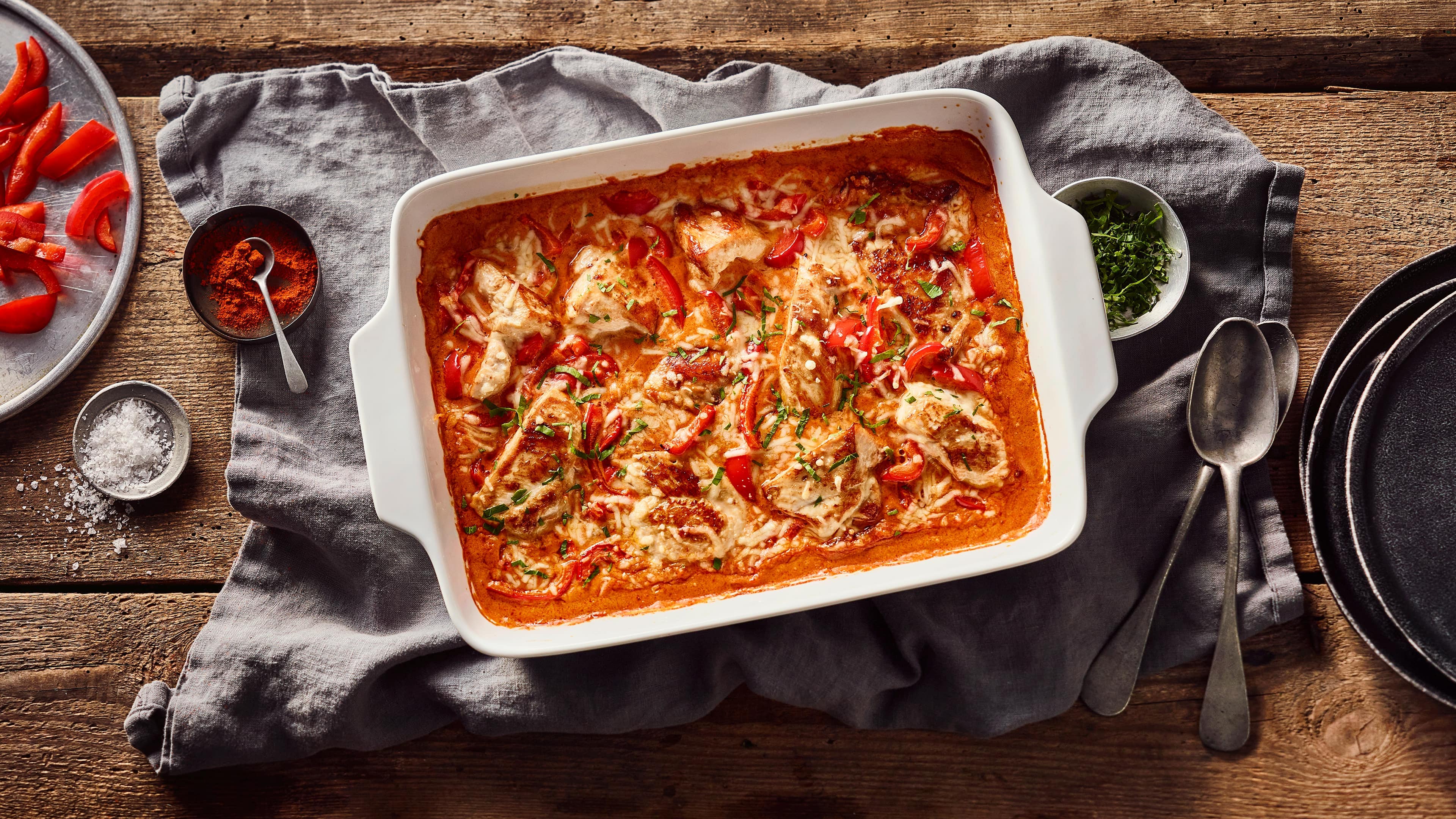 Paprika-Sahne-Hähnchen Paprika-Sahne-Hähnchen
