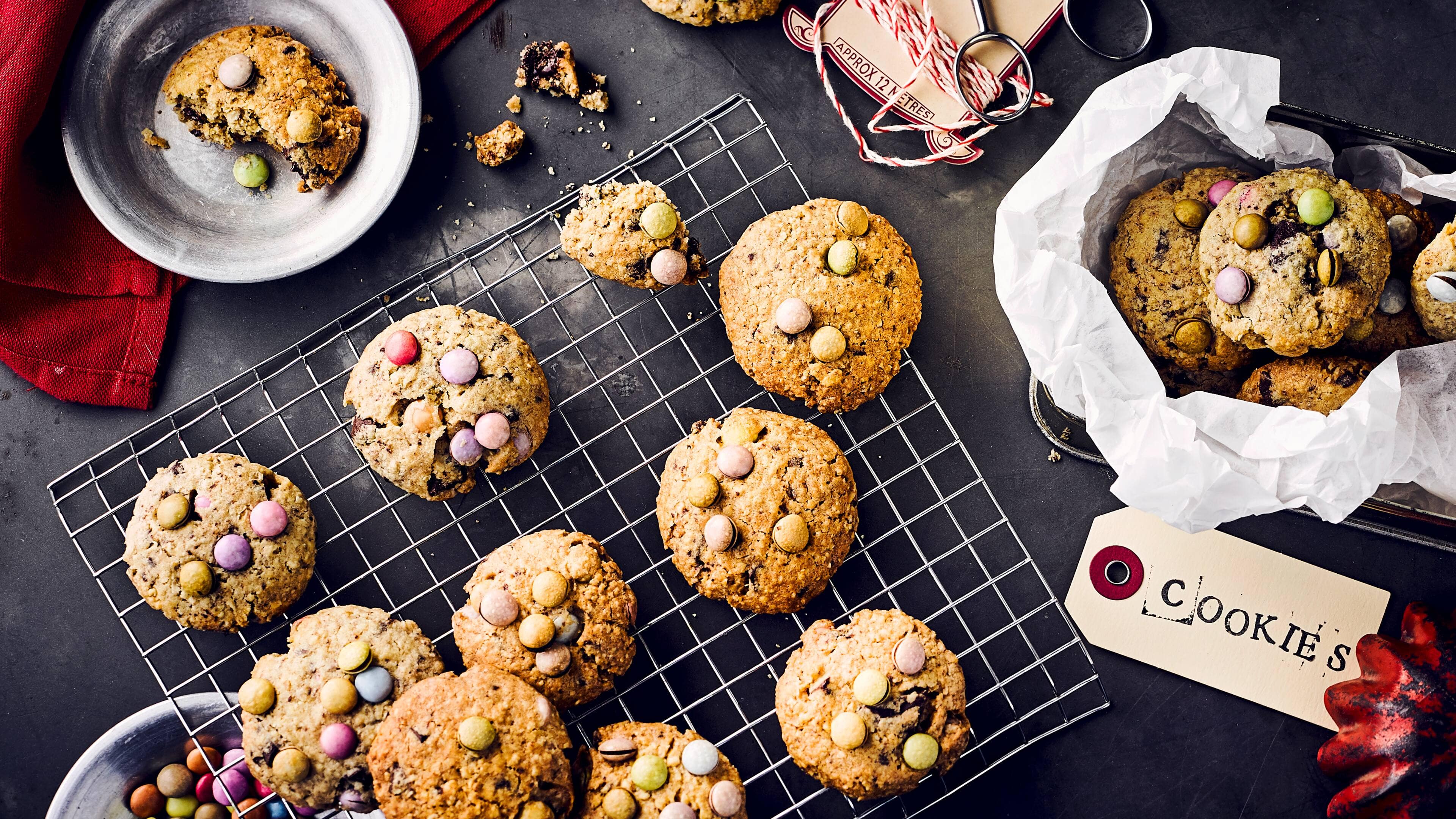 Cookies mit Smarties Cookies mit Smarties
