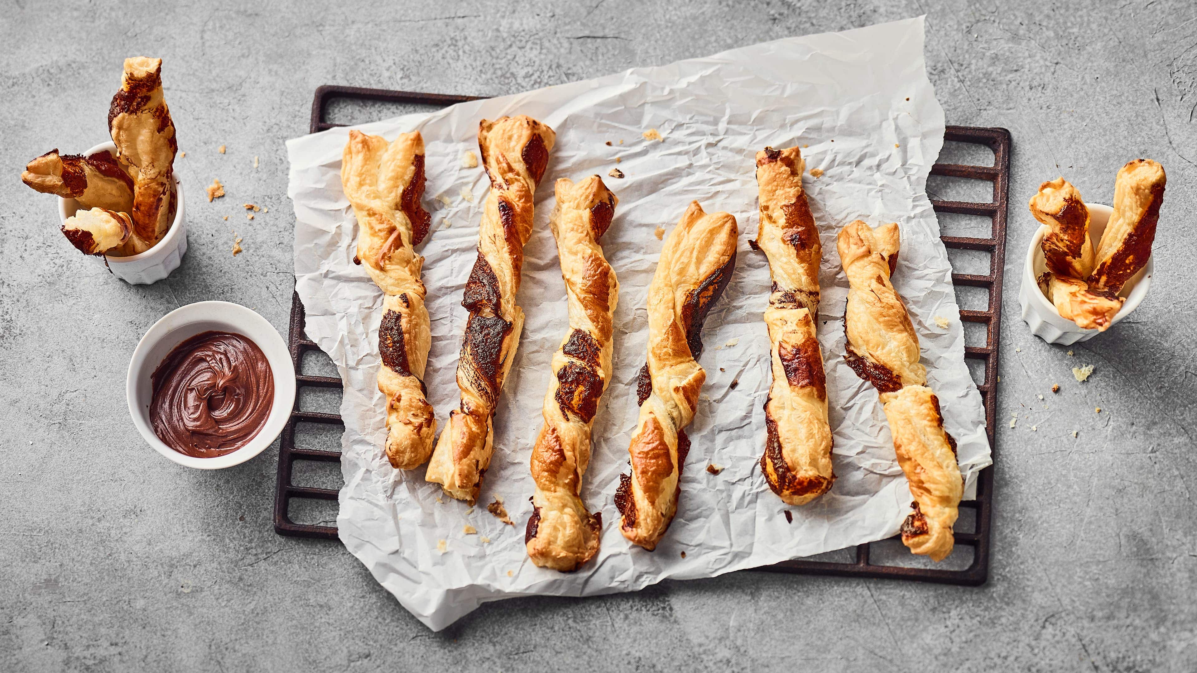 Blätterteig mit Nutella Blätterteig mit Nutella