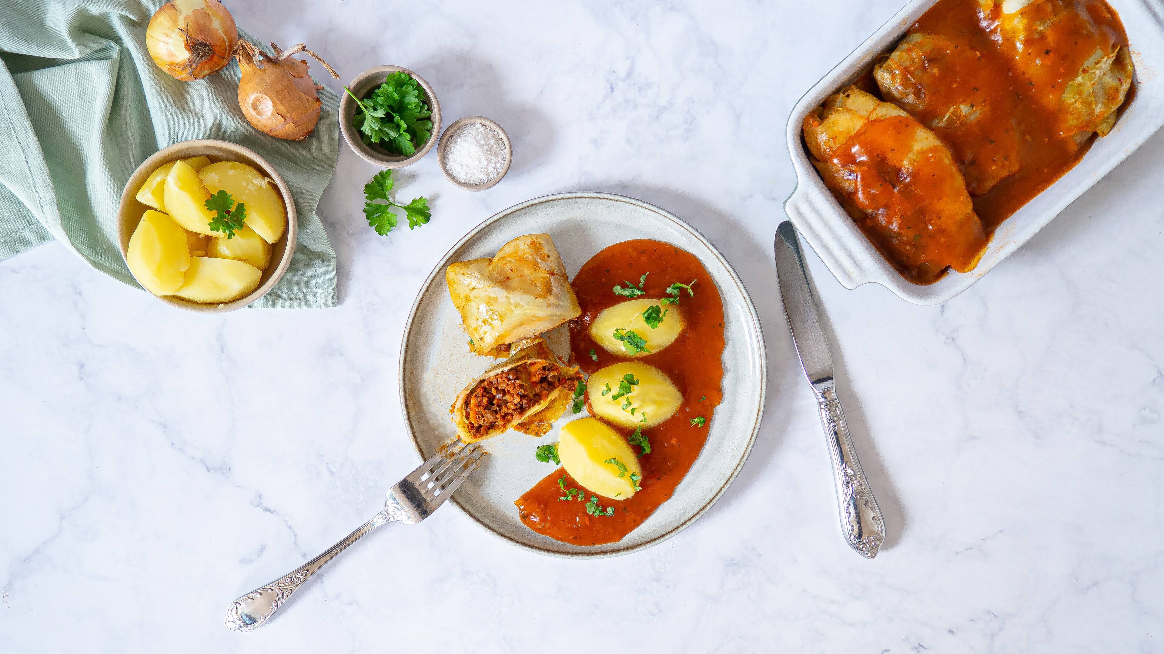 Vegane Kohlrouladen Vegane Kohlrouladen