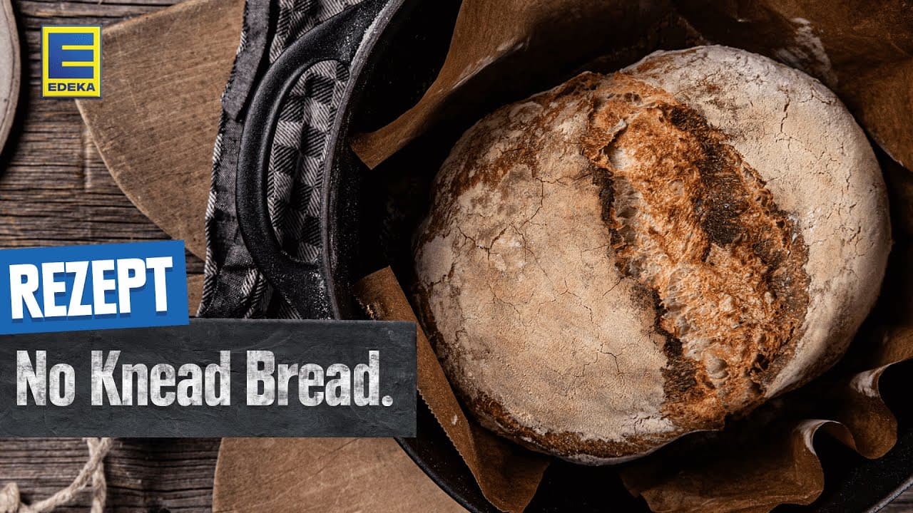 No Knead Bread YouTube Platzhalterbild für ein Video mit dem Titel 'No Knead Bread'.
