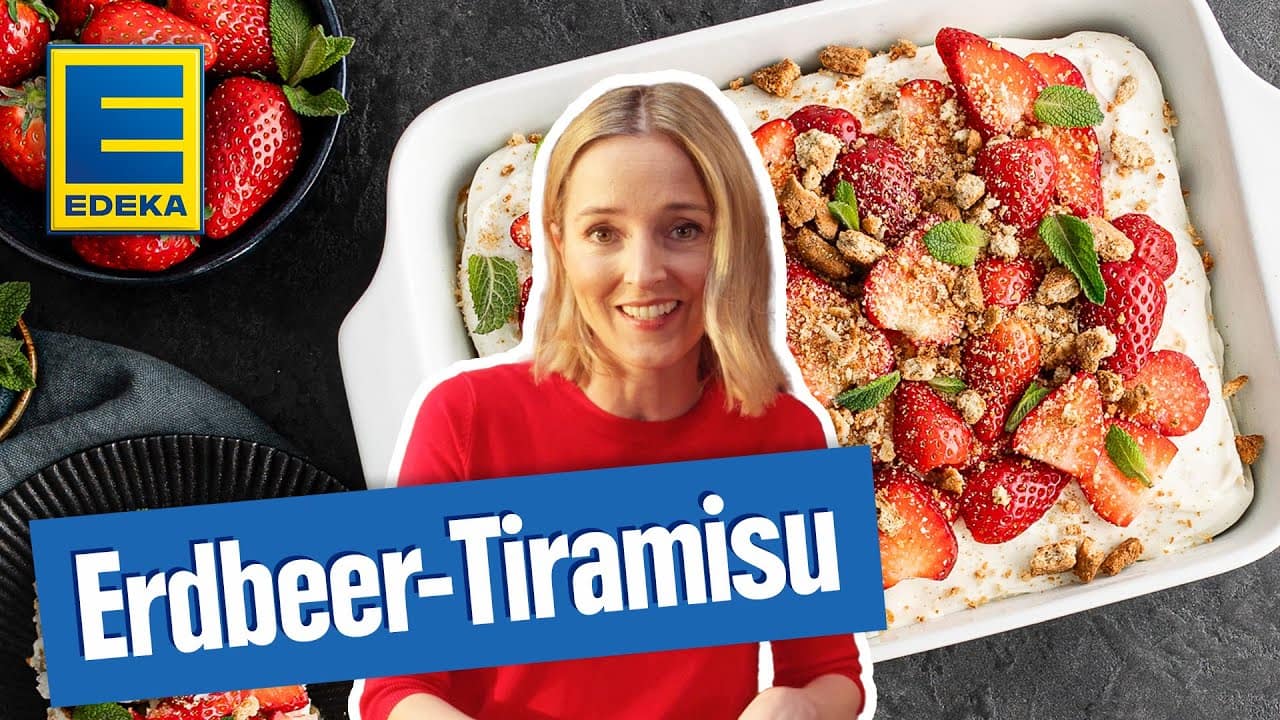 Sommerliches Erdbeer Tiramisu YouTube Platzhalterbild für ein Video mit dem Titel 'Sommerliches Erdbeer Tiramisu'.