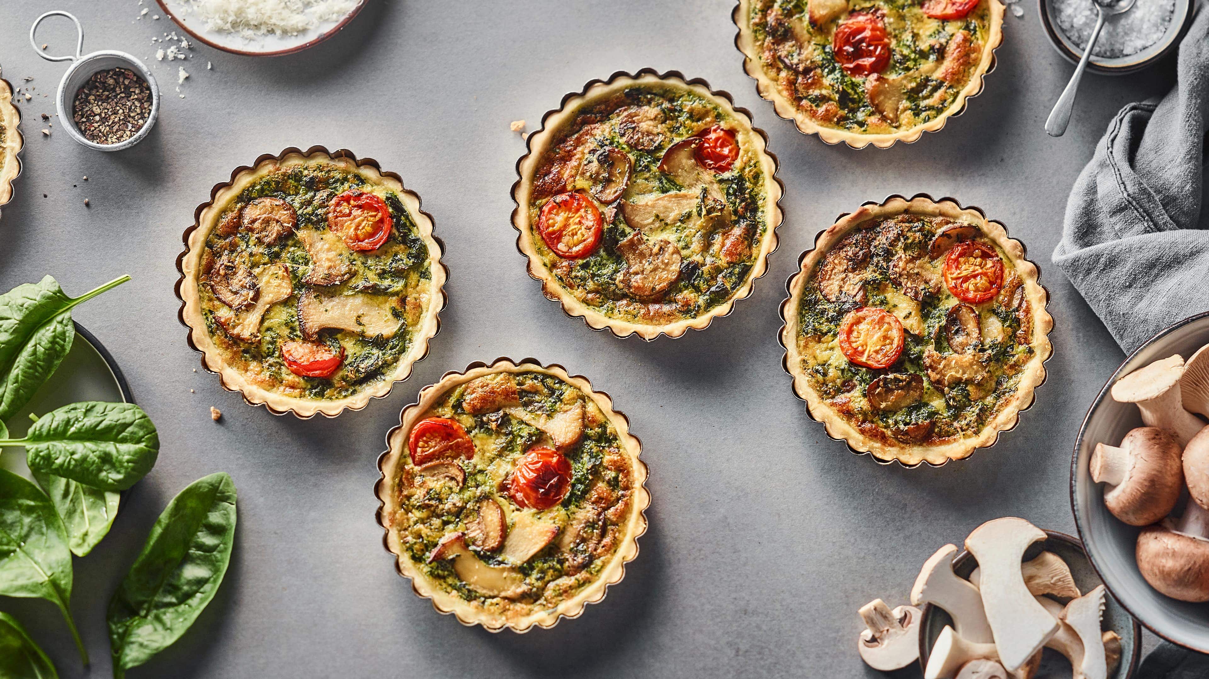 Getrüffelte Pilz-Quiches Getrüffelte Pilz-Quiches