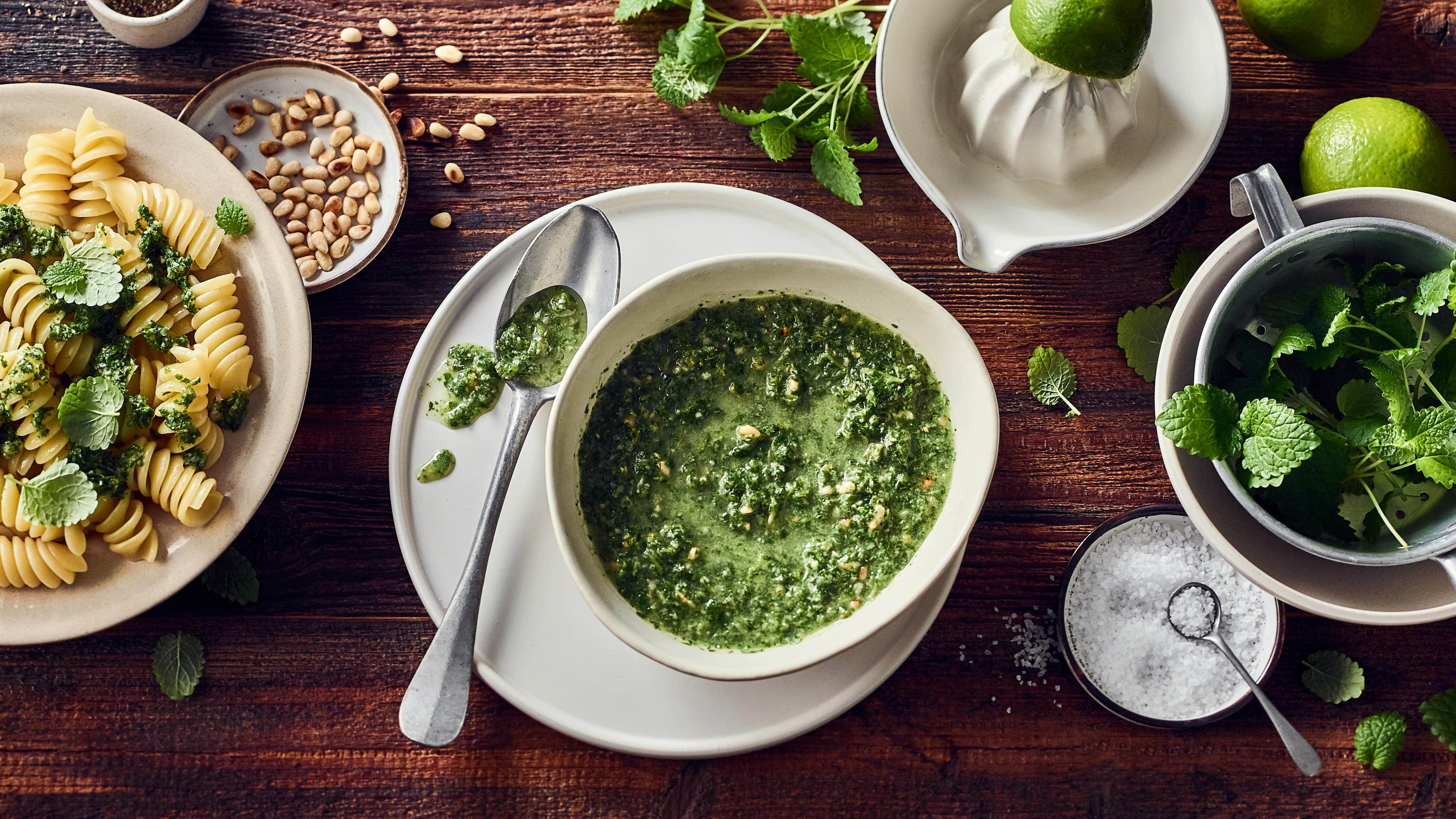 Zitronenmelisse-Pesto Das leckere Zitronenmelisse-Pesto kann nach Belieben sofort verwendet oder für längstens 2 Tage verschlossen im Kühlschrank aufbewahrt werden.
