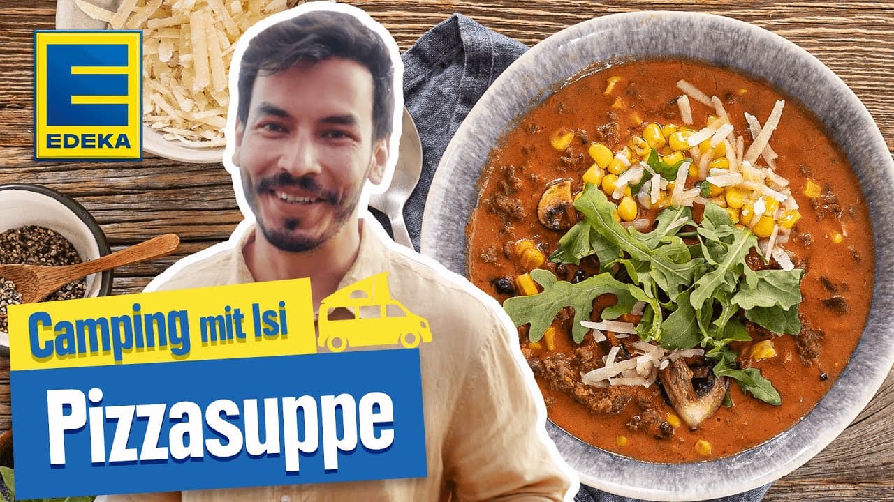 Pizzasuppe YouTube Platzhalterbild für ein Video mit dem Titel 'Pizzasuppe'.