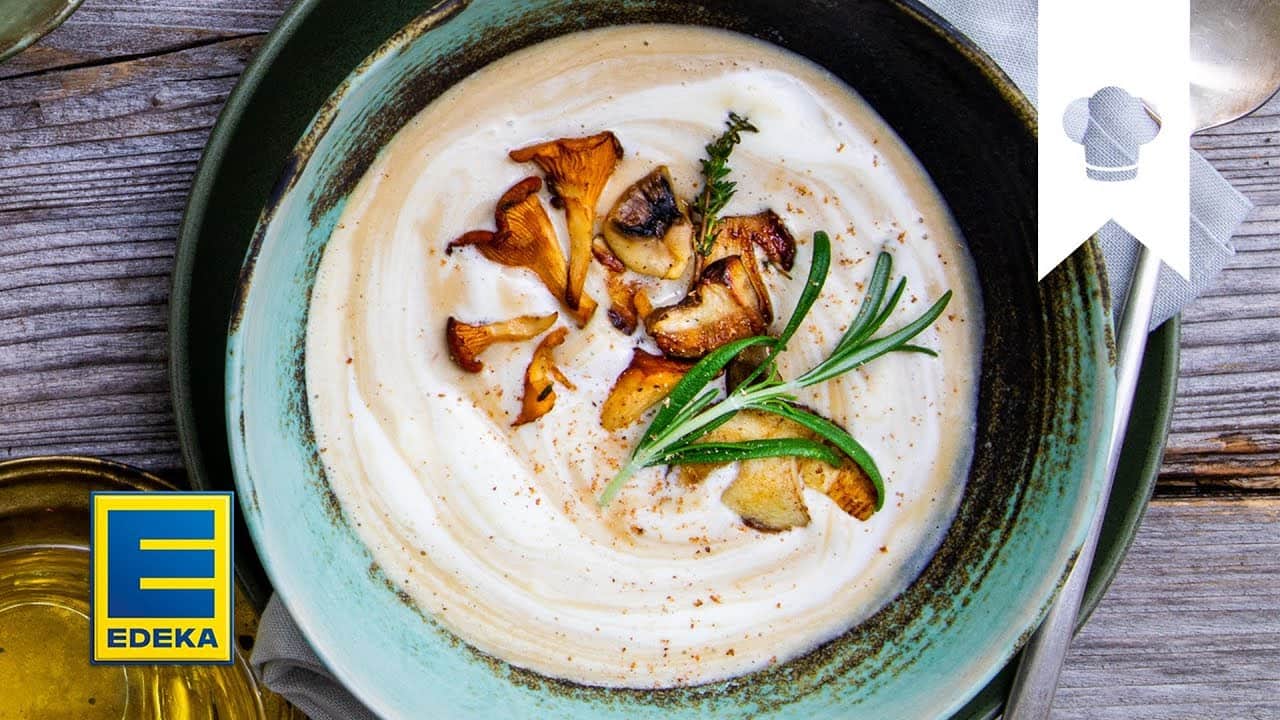 Pilzrahmsuppe YouTube Platzhalterbild für ein Video mit dem Titel 'Pilzrahmsuppe'.