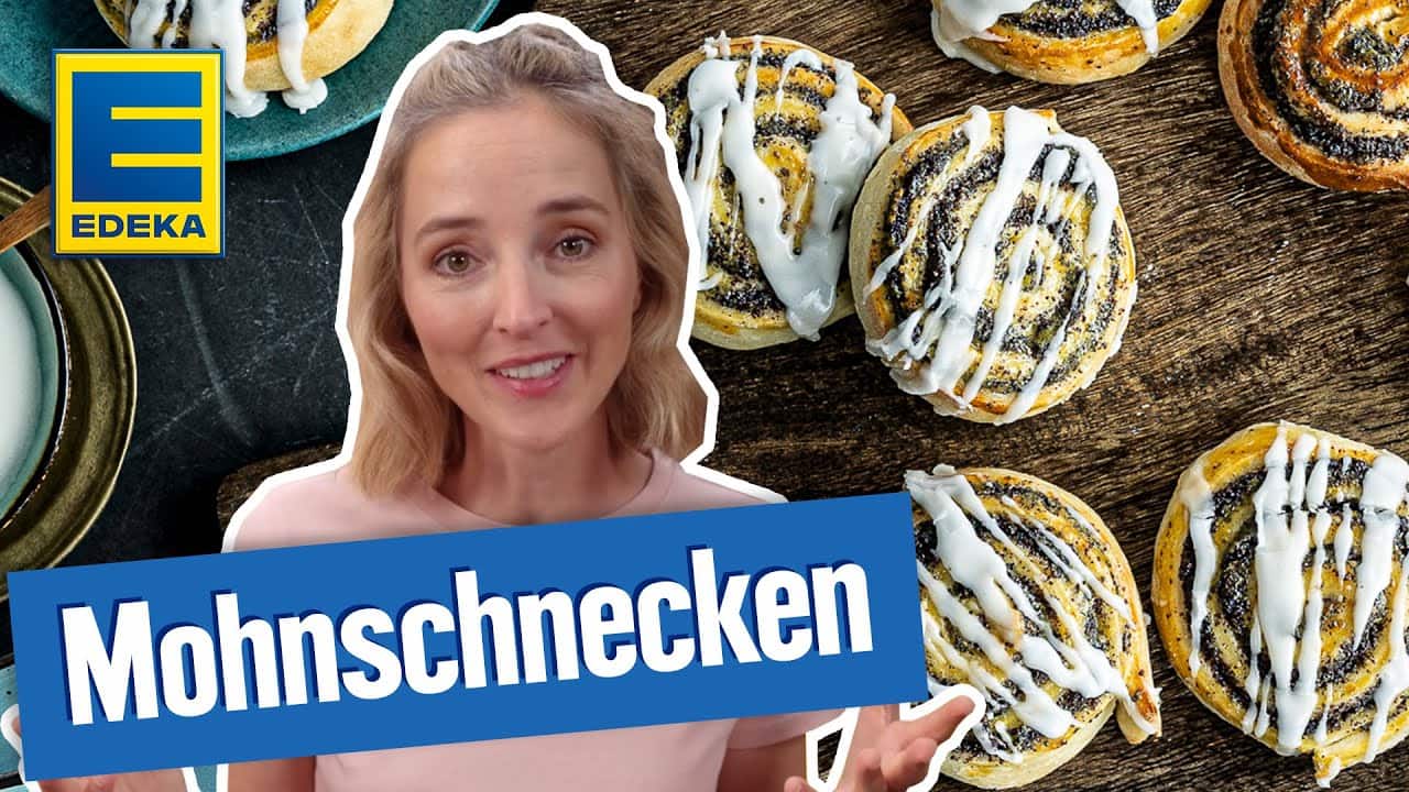 Mohnschnecken Rezept YouTube Platzhalterbild für ein Video mit dem Titel 'Mohnschnecken Rezept '.
