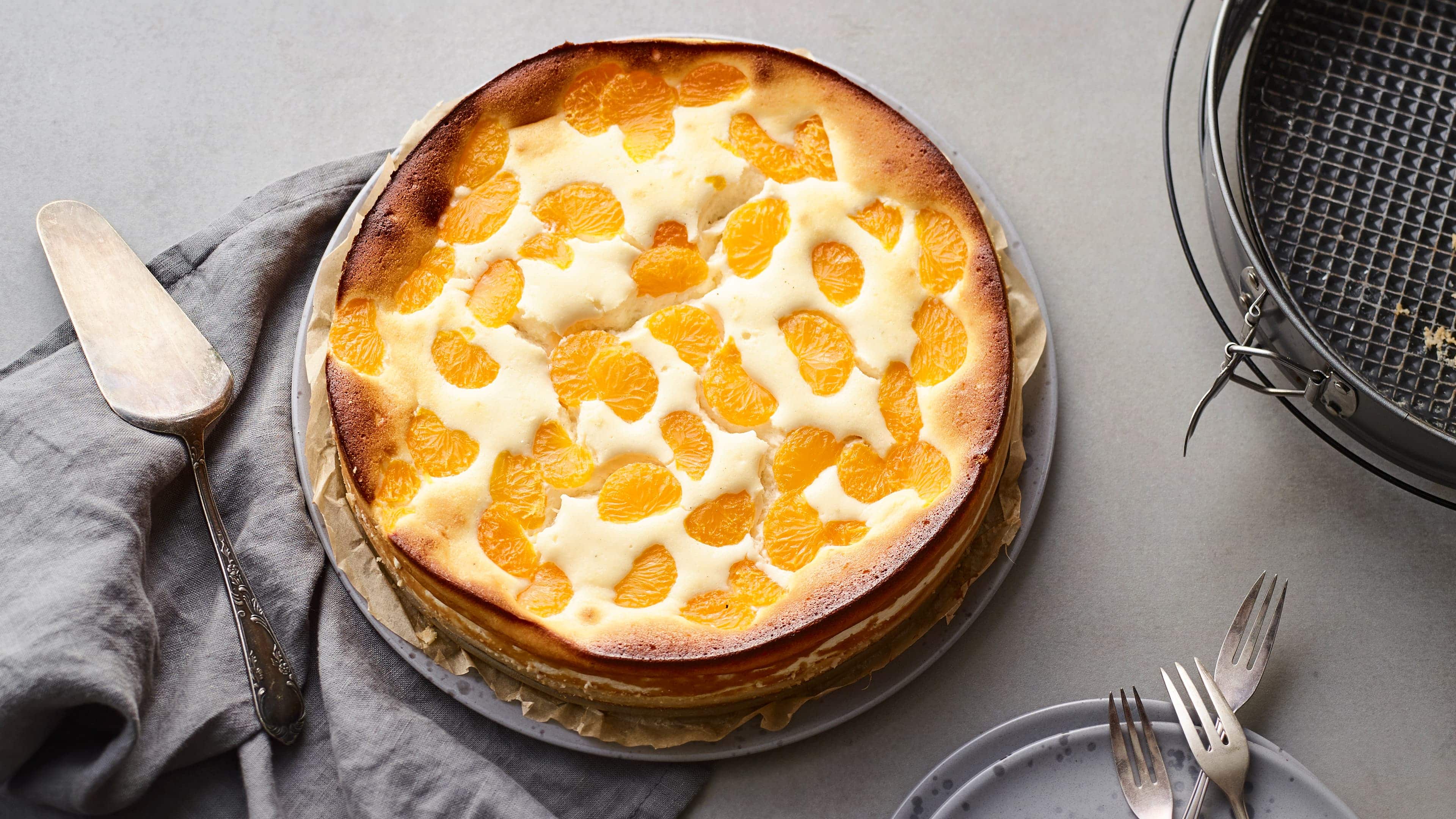 Käsekuchen mit Mandarinen Käsekuchen mit Mandarinen
