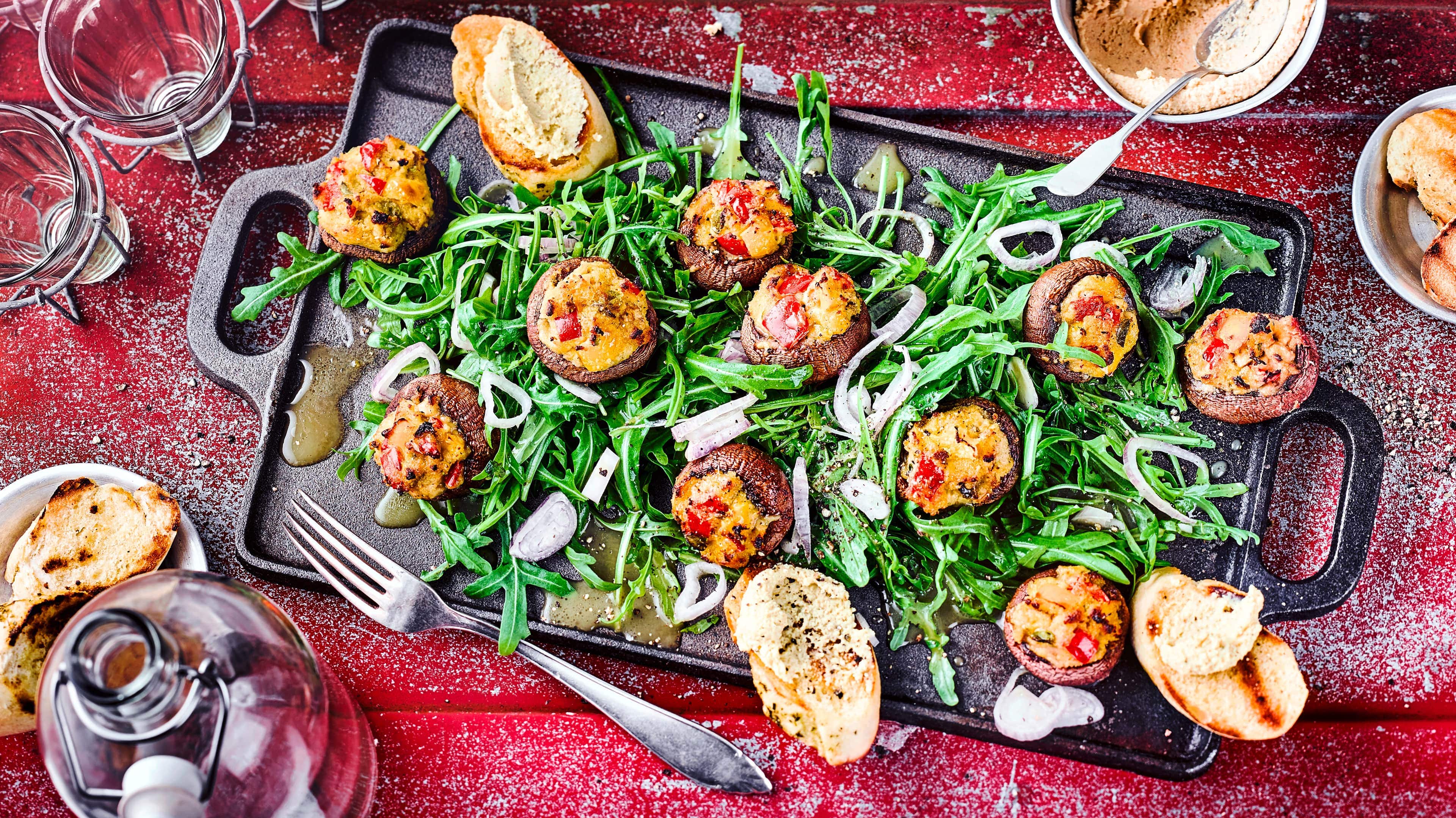 Gegrillte Champignons Gegrillte Champignons