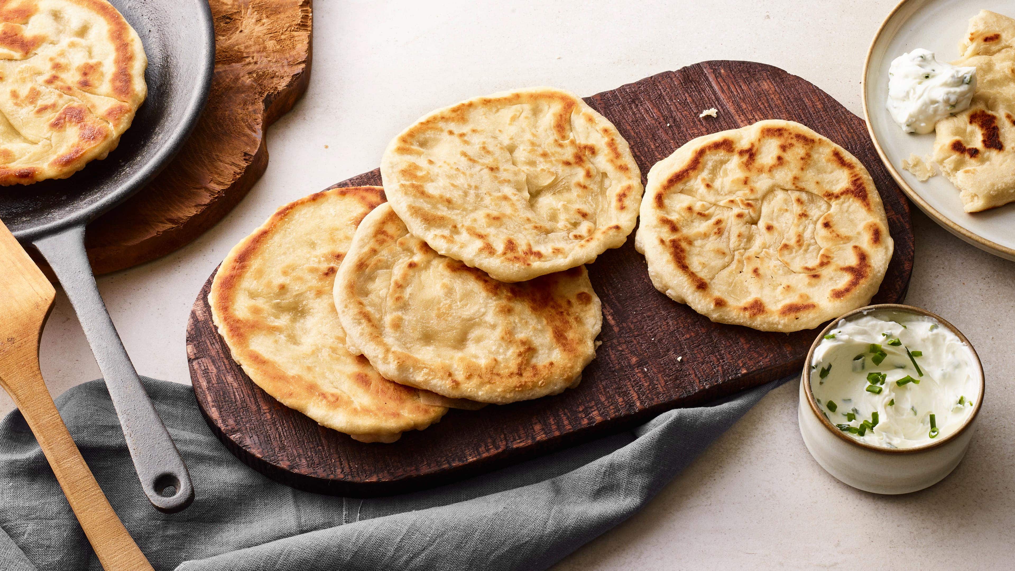 Pfannenbrot ohne Hefe Pfannenbrot ohne Hefe