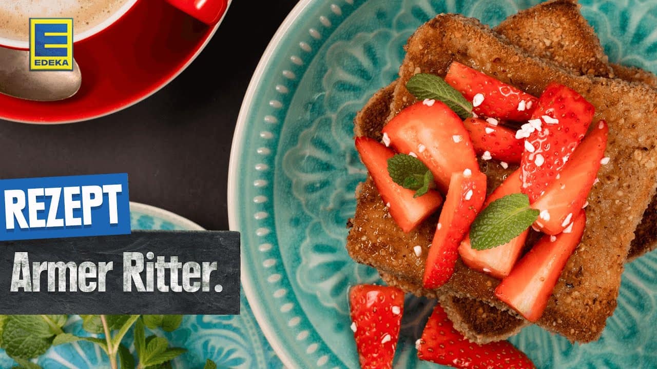 Armer Ritter mit Erdbeeren YouTube Platzhalterbild für ein Video mit dem Titel 'Armer Ritter mit Erdbeeren'.