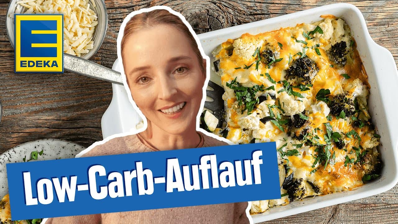 Low-Carb-Auflauf YouTube Platzhalterbild für ein Video mit dem Titel 'Low-Carb-Auflauf'.