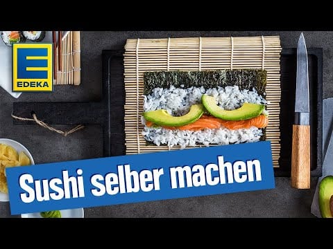 YouTube Platzhalterbild für ein Video mit dem Titel 'Sushi selber machen'.