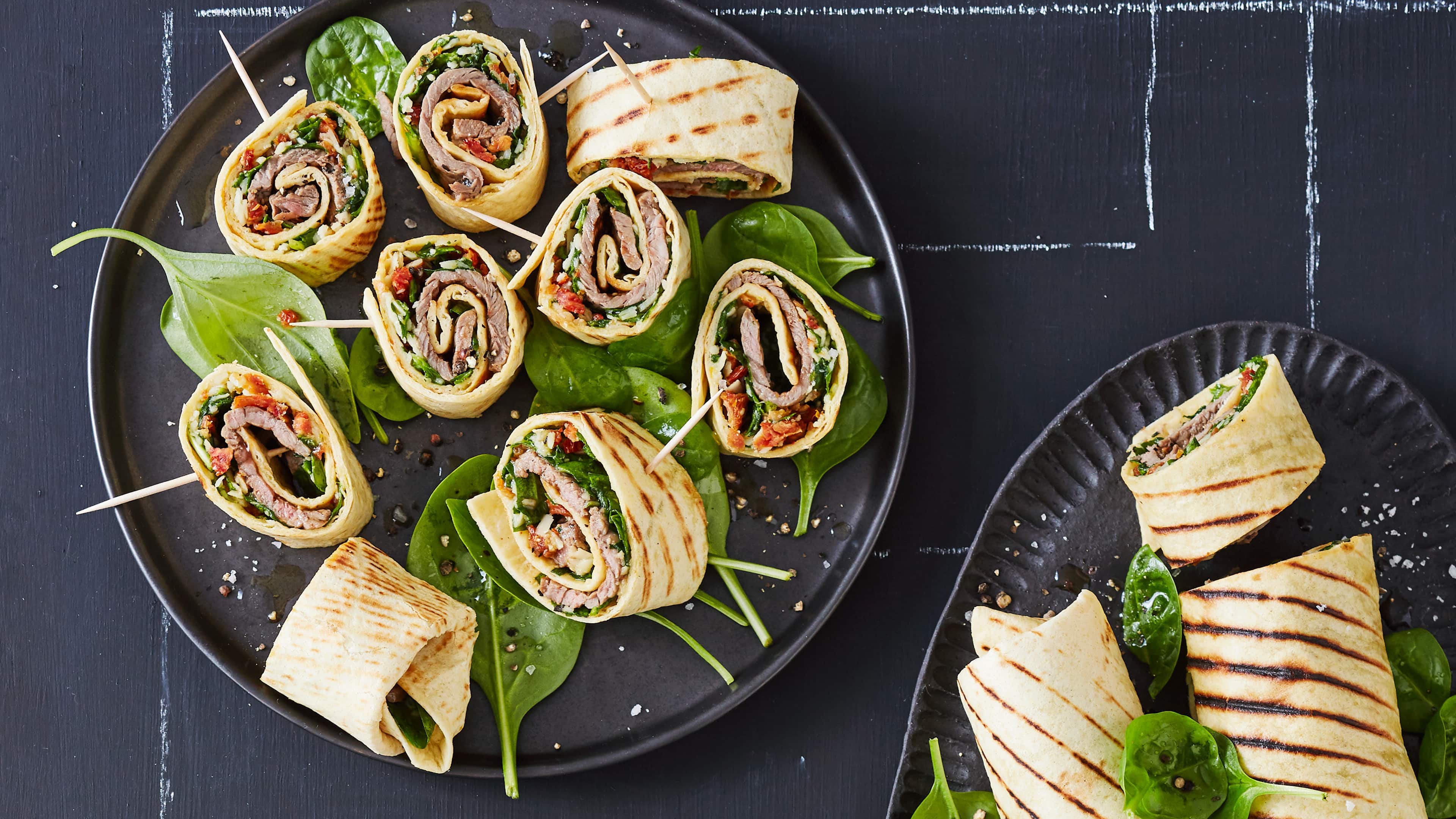 Minutensteak-Wraps Minutensteak-Wraps