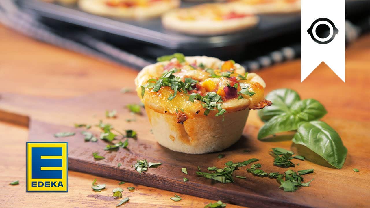 Pizza-Cupcakes YouTube Platzhalterbild für ein Video mit dem Titel 'Pizza-Cupcakes'.