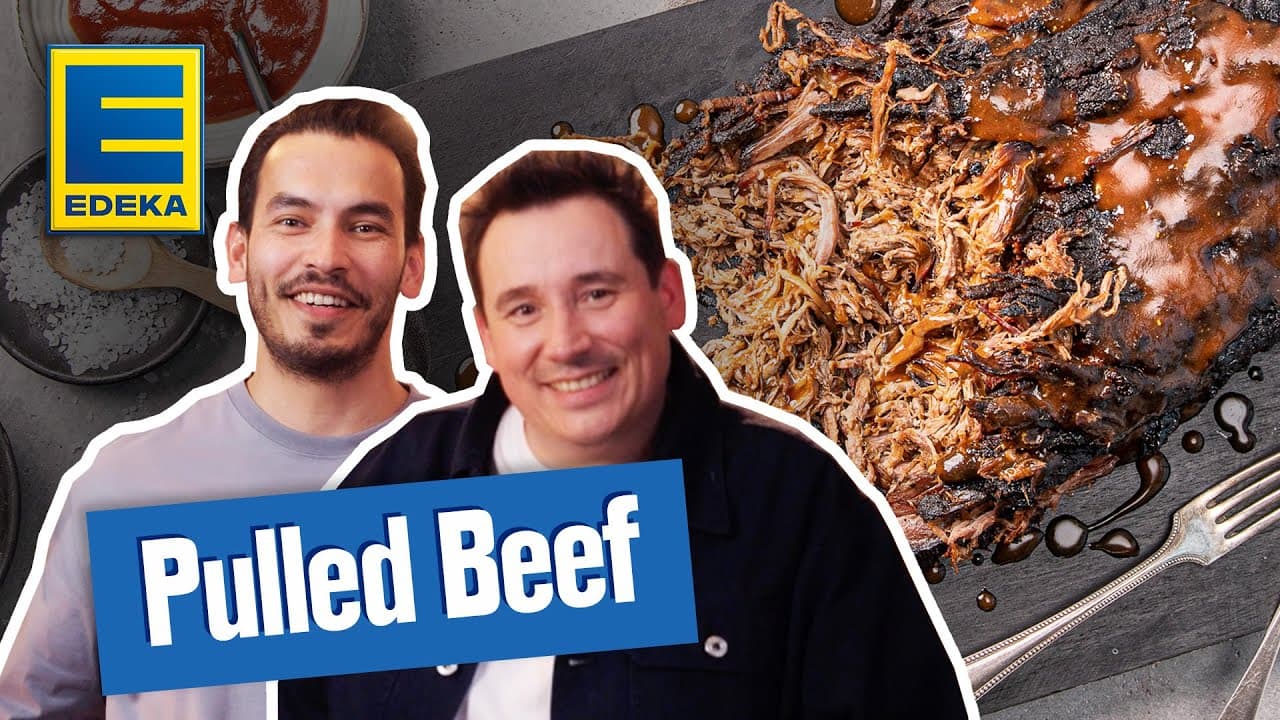 Pulled Beef Rezept YouTube Platzhalterbild für ein Video mit dem Titel 'Pulled Beef Rezept'.