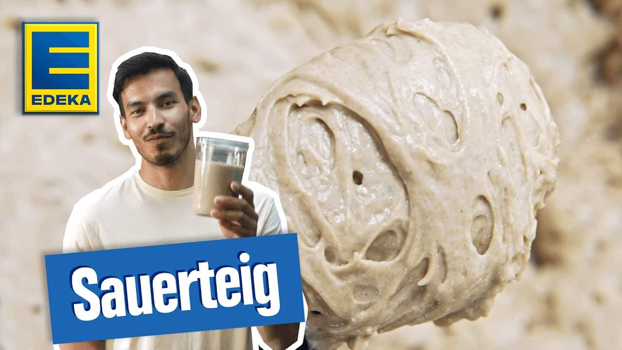 YouTube Platzhalterbild für ein Video mit dem Titel 'Wie macht man Sauerteig?'.